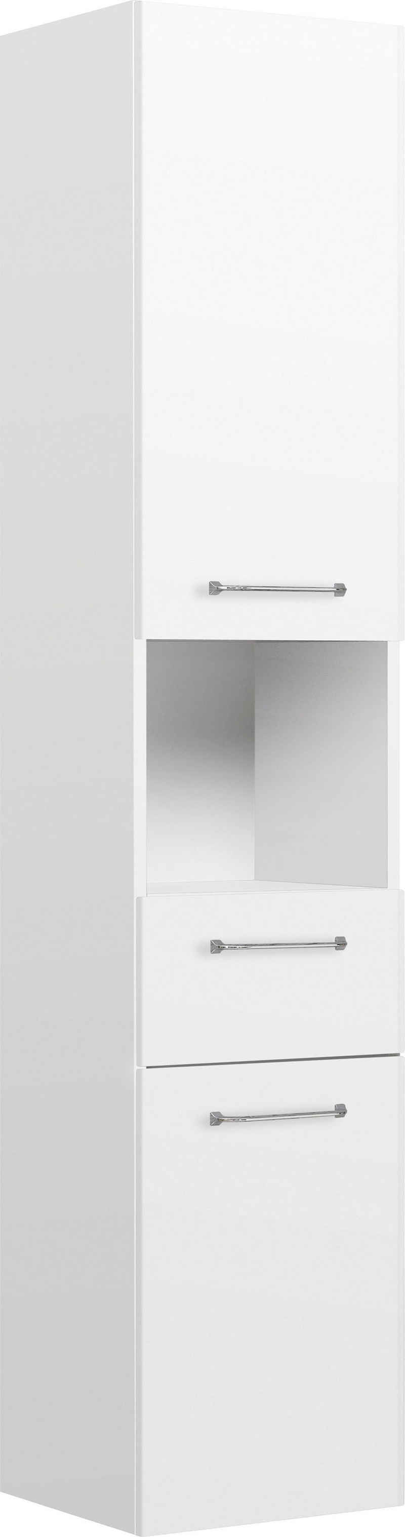 PELIPAL Hochschrank »Quickset« Breite 35 cm, Höhe 168 cm, Glaseinlegeböden, Türdämpfer