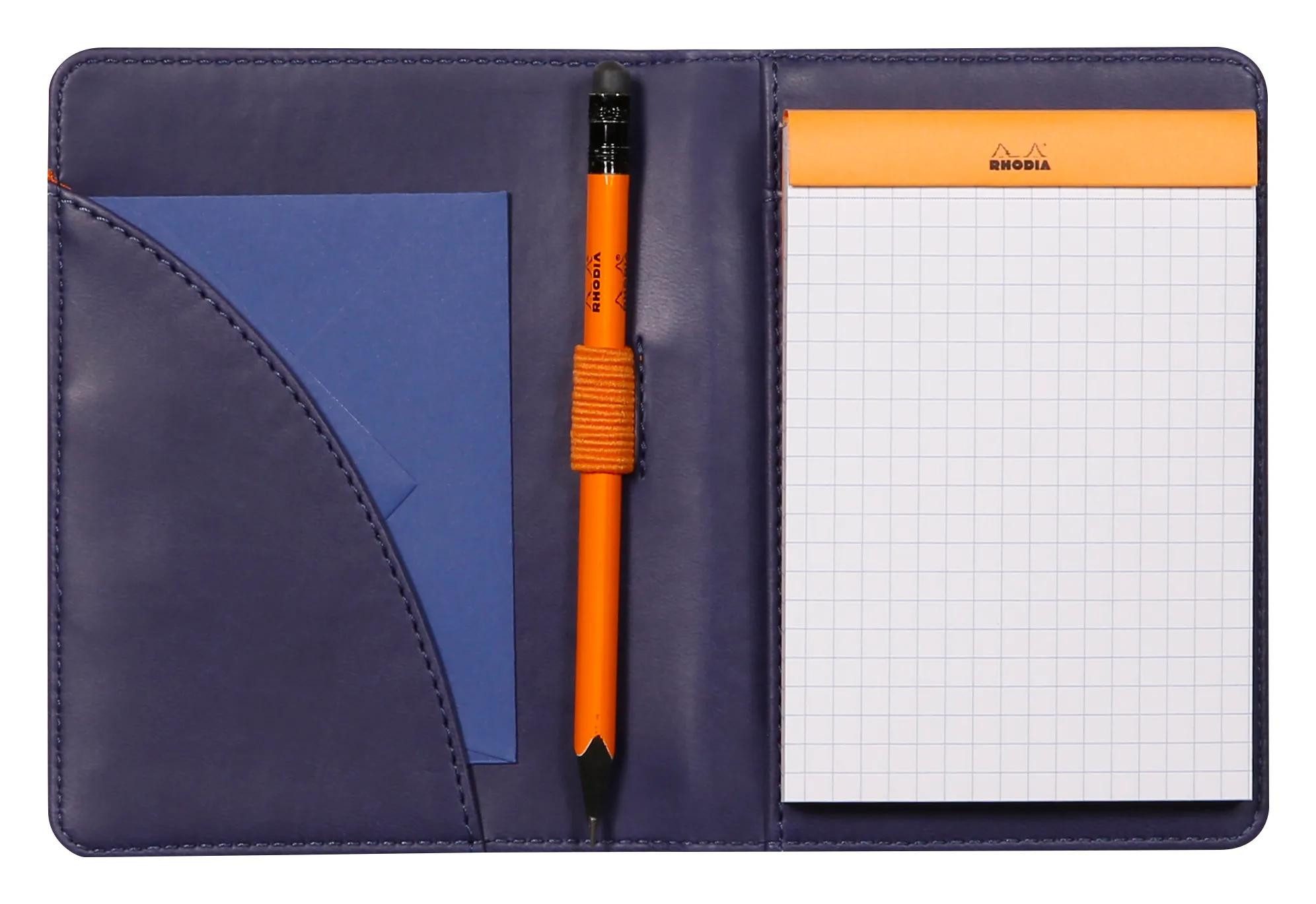 EXACOMPTA Organisationsmappe Mappe Block Notizheft B7, N°12 10,5x14 cm Mitternachtsblau 212005C, Rhodia, Blöcke, Hefte und Ноутбуки