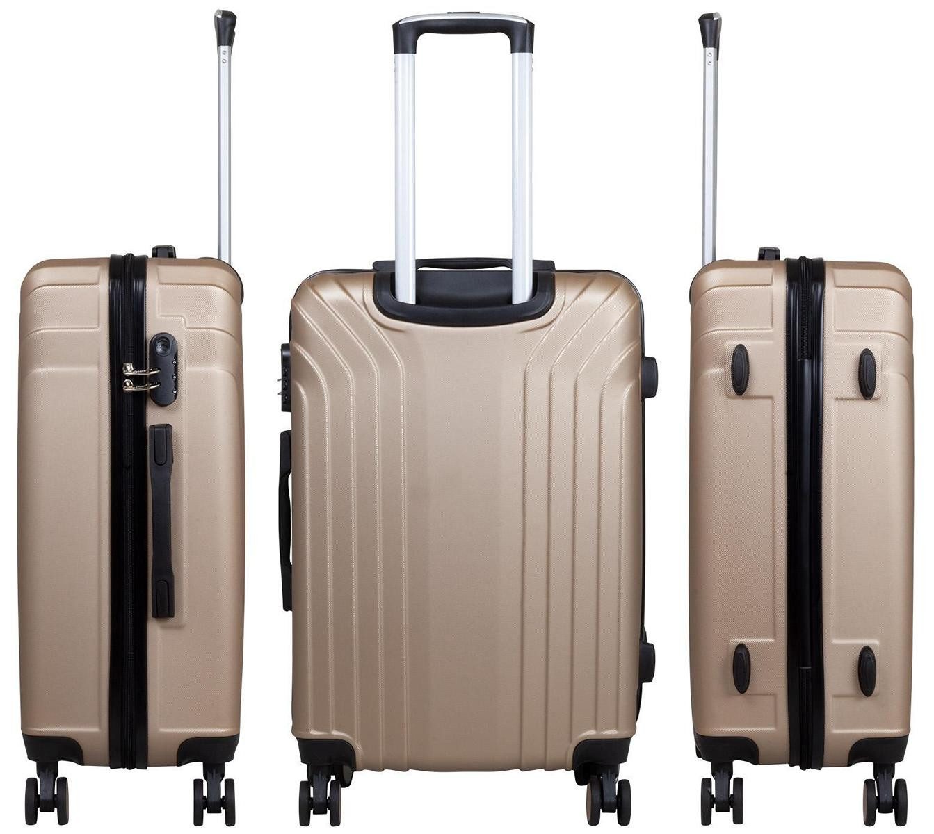 Warenhandel König Trolley Palma24, 4 Rollen, aufrecht rollbar, robust, leicht, Hartschale
