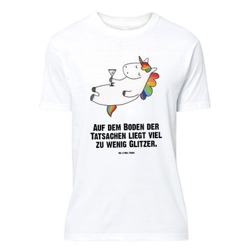 Mr. & Mrs. Panda T-Shirt Einhorn Cocktail - Weiß - Geschenk, Lustiges T-Shirt, Cuba Libre, Uni (1-tlg)