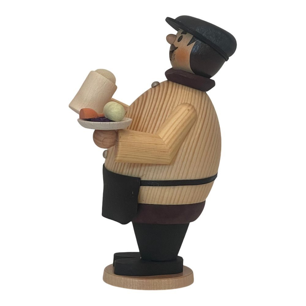 Drechslerei Kuhnert Räuchermännchen Räucherfigur Rauchmann Max Wirt 16 cm - Echt Erzgebirge