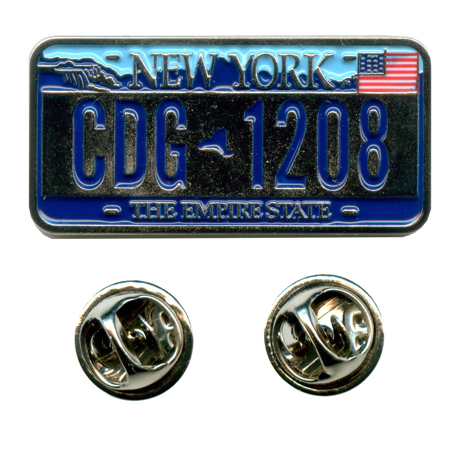 Pins New York Autokennzeichen NY USA Bundesstaaten Pin Anstecker 0643