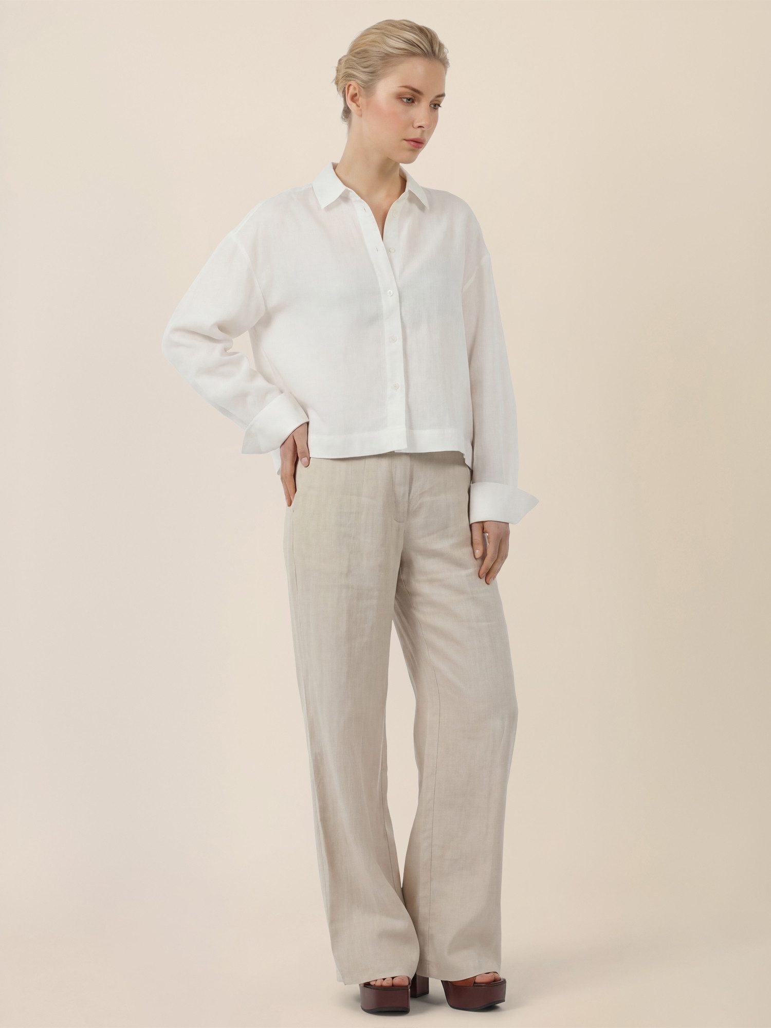 Apart Blusenshirt aus Leinen