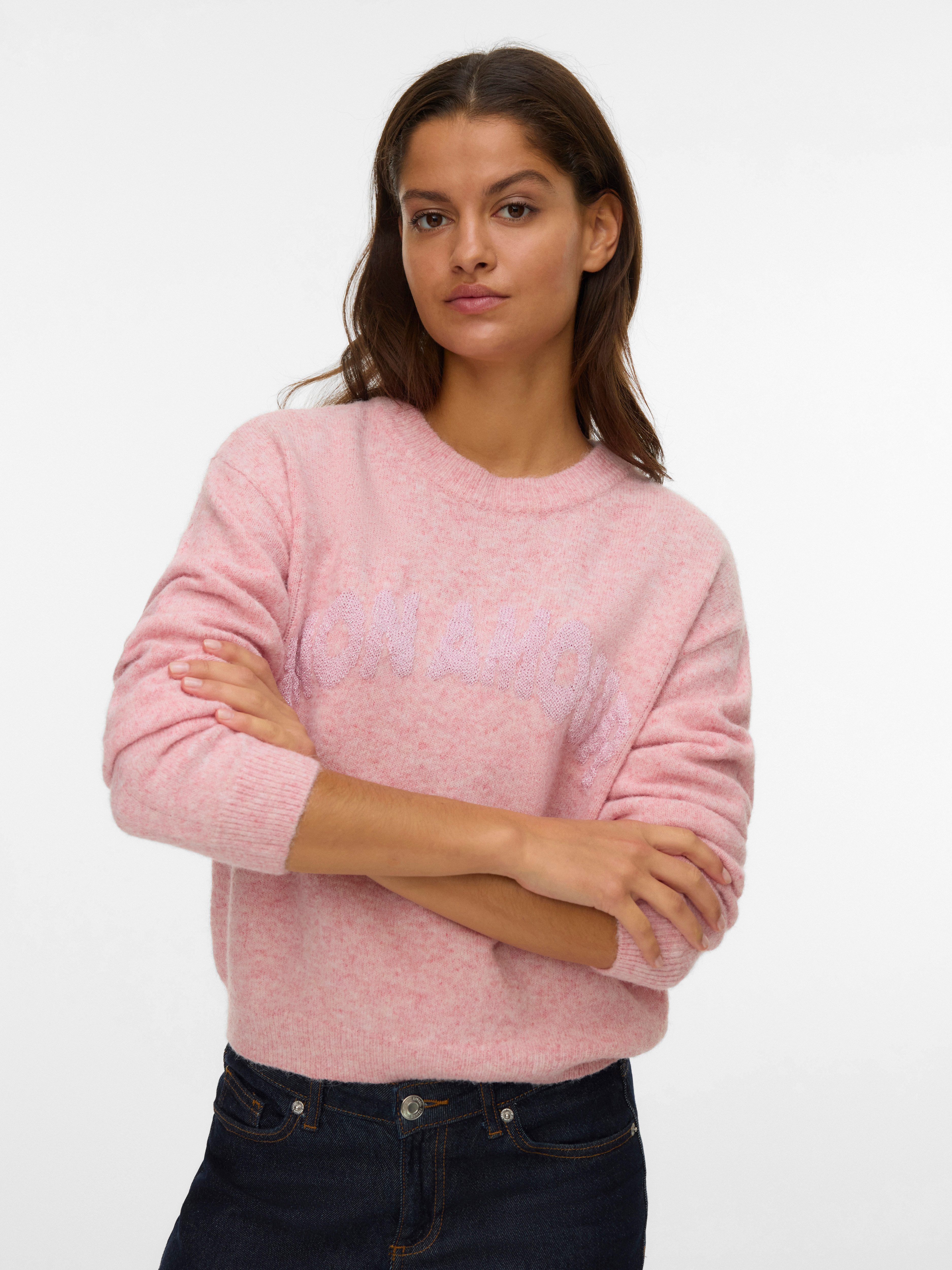 Vero Moda Strickpullover VMAMOREMIO LS O-NECK günstig online kaufen