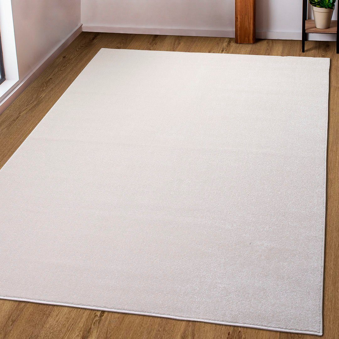OTTO home Teppich Pieter, rechteckig, Höhe: 9 mm, mit besonders weichem Flor, Kurzflor, Design-Teppich, Melange-Effekt