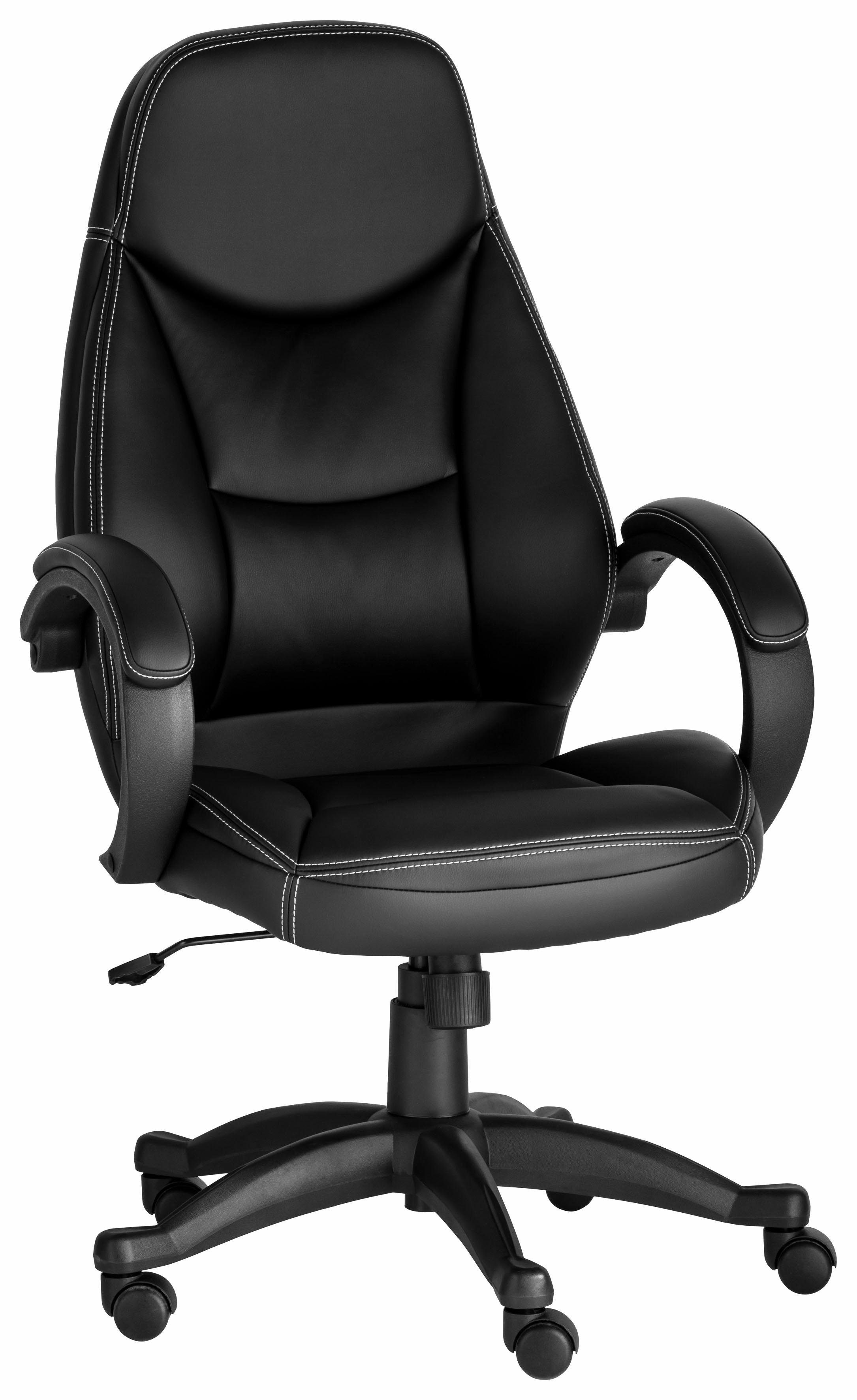 INOSIGN Chefsessel Veronika, oder Bürostuhl, gepolstert, schwarz in grau komfortabel