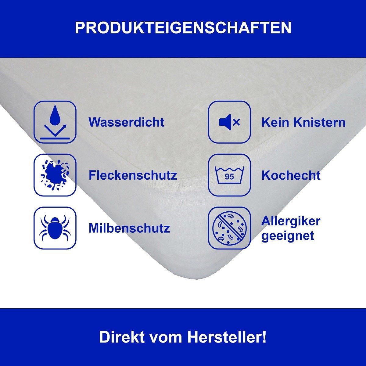 Matratzenauflage Molton Spannbettlaken wasserdicht für Kinderbett günstig online kaufen