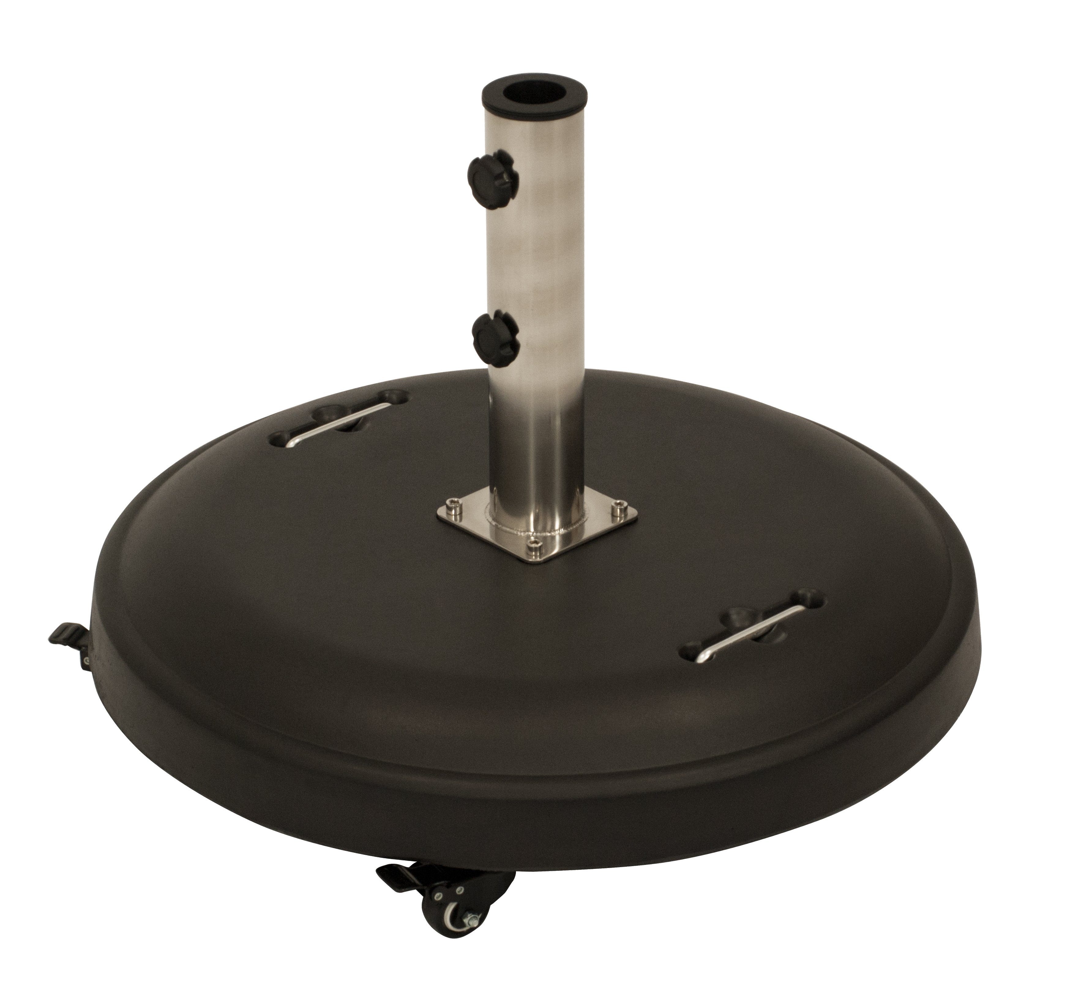 DEGAMO Betonschirmständer 50kg, schwarz, mit Rollen, günstig online kaufen