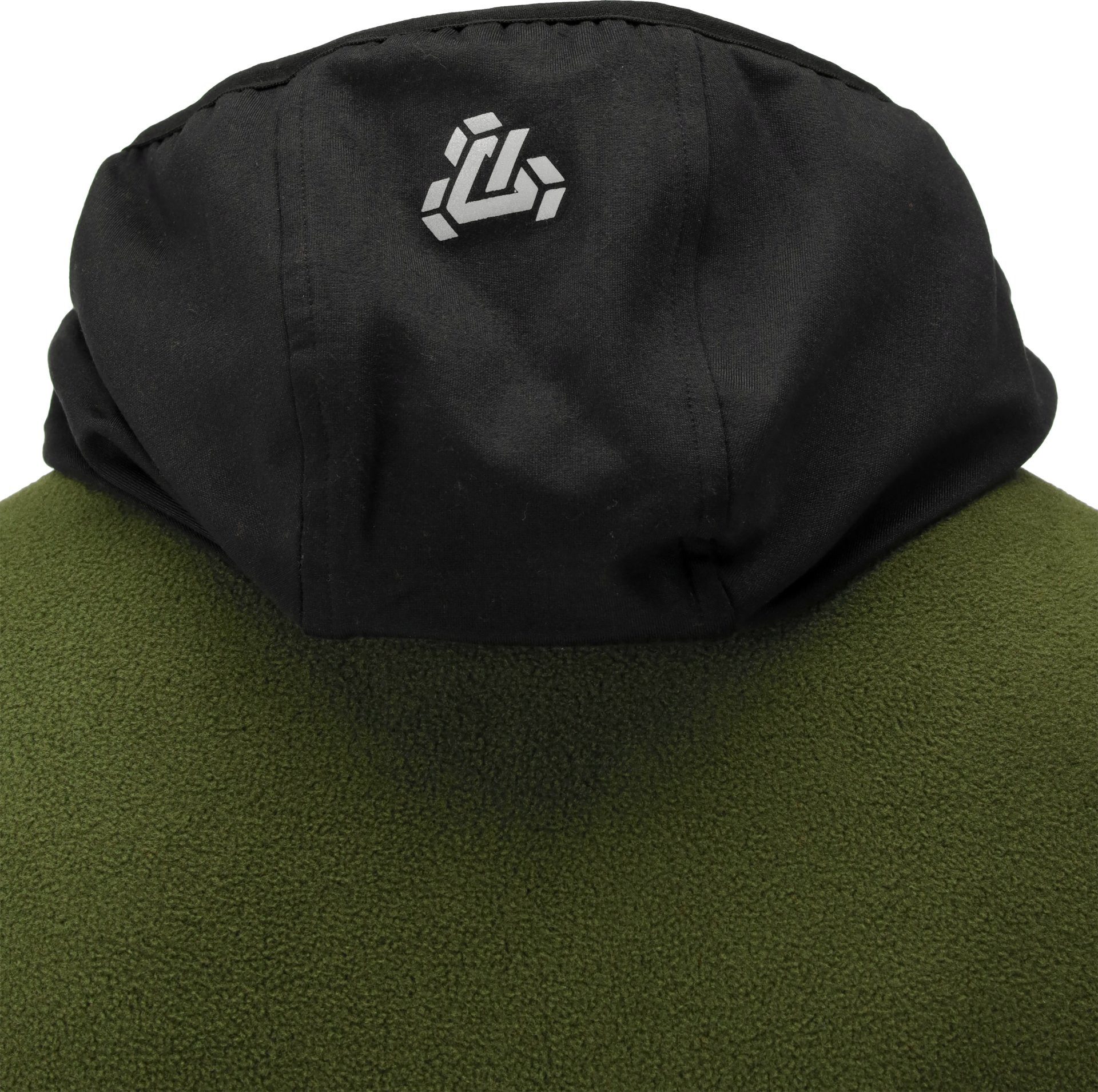 TRIZERATOP Kapuzenpullover Fleece Kapuzenpulli, Hoodie mit Reißverschluss Gr. XL grün-schwarz (einzeln)
