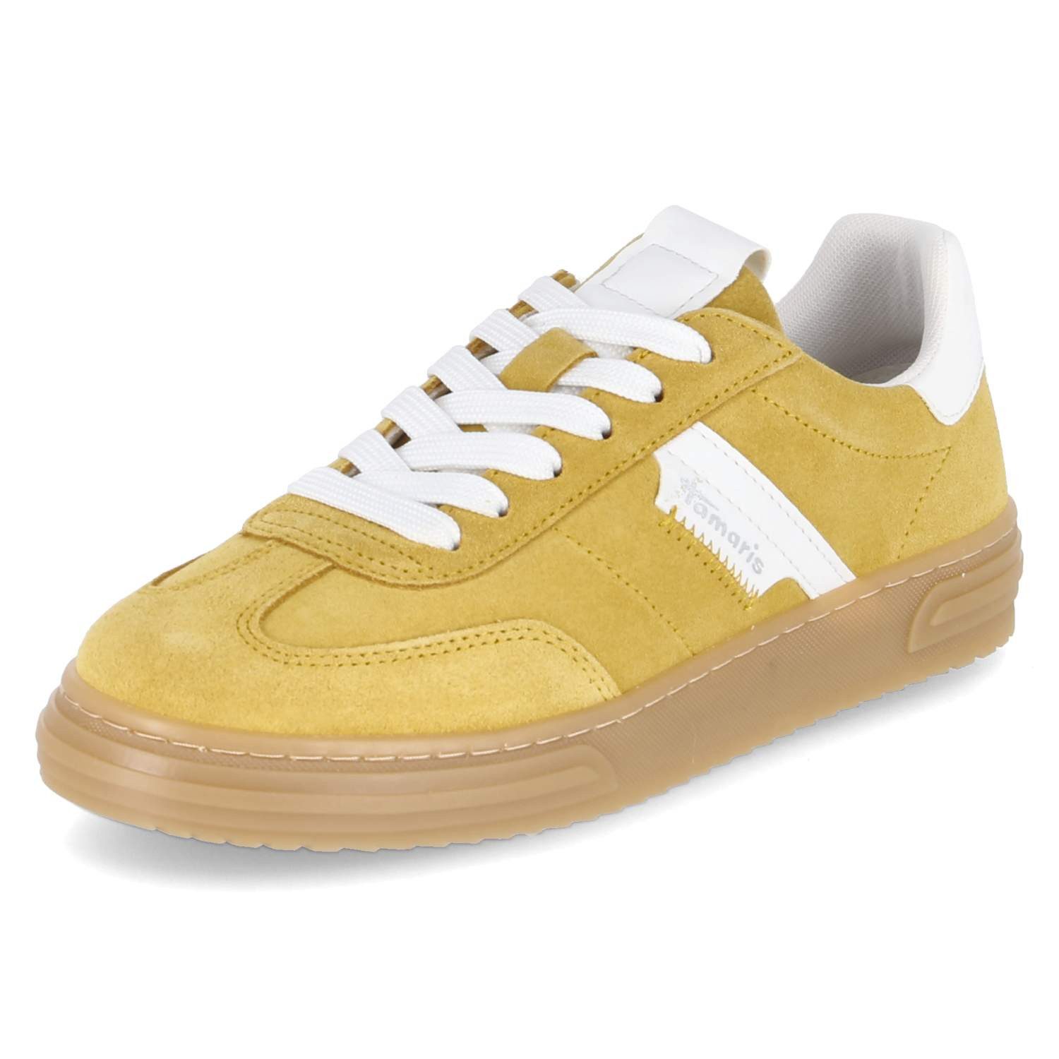 Tamaris Tamaris 1-23788-42-6A0 Damen Leder und Synthetik yellow Schnürschuh