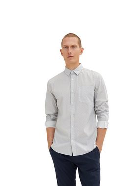 TOM TAILOR Langarmhemd Hemd Hemd mit Allover-Print Langarmhemd