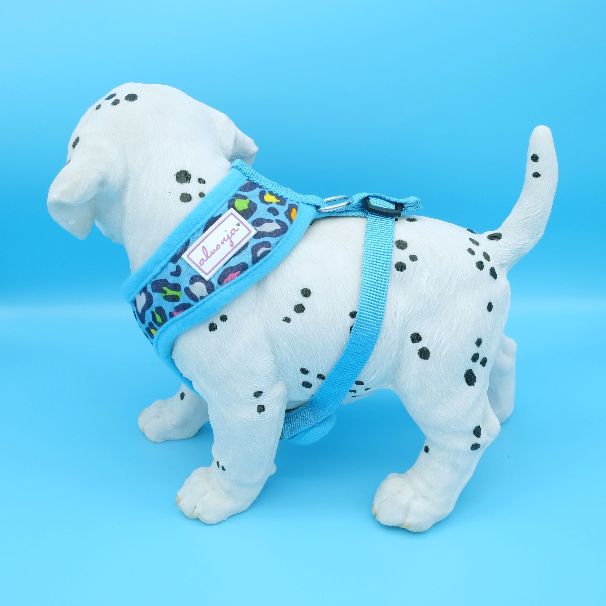 Alvonja Hunde-Geschirr Hundegeschirr kleine, mittlere, große Hunde Welpen Leo blau XS, verstellbar, verschiedene Größen