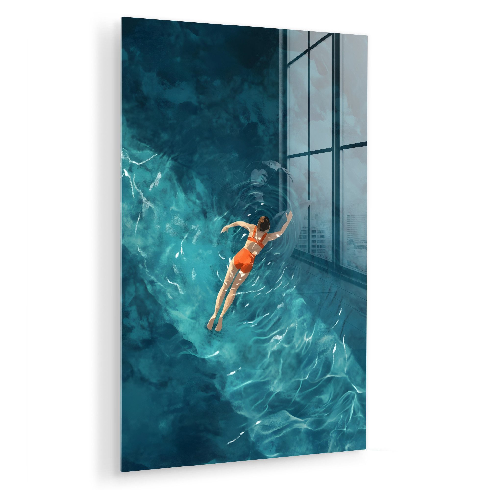 MuchoWow Acrylglasbild Frau - Wasser - günstig online kaufen