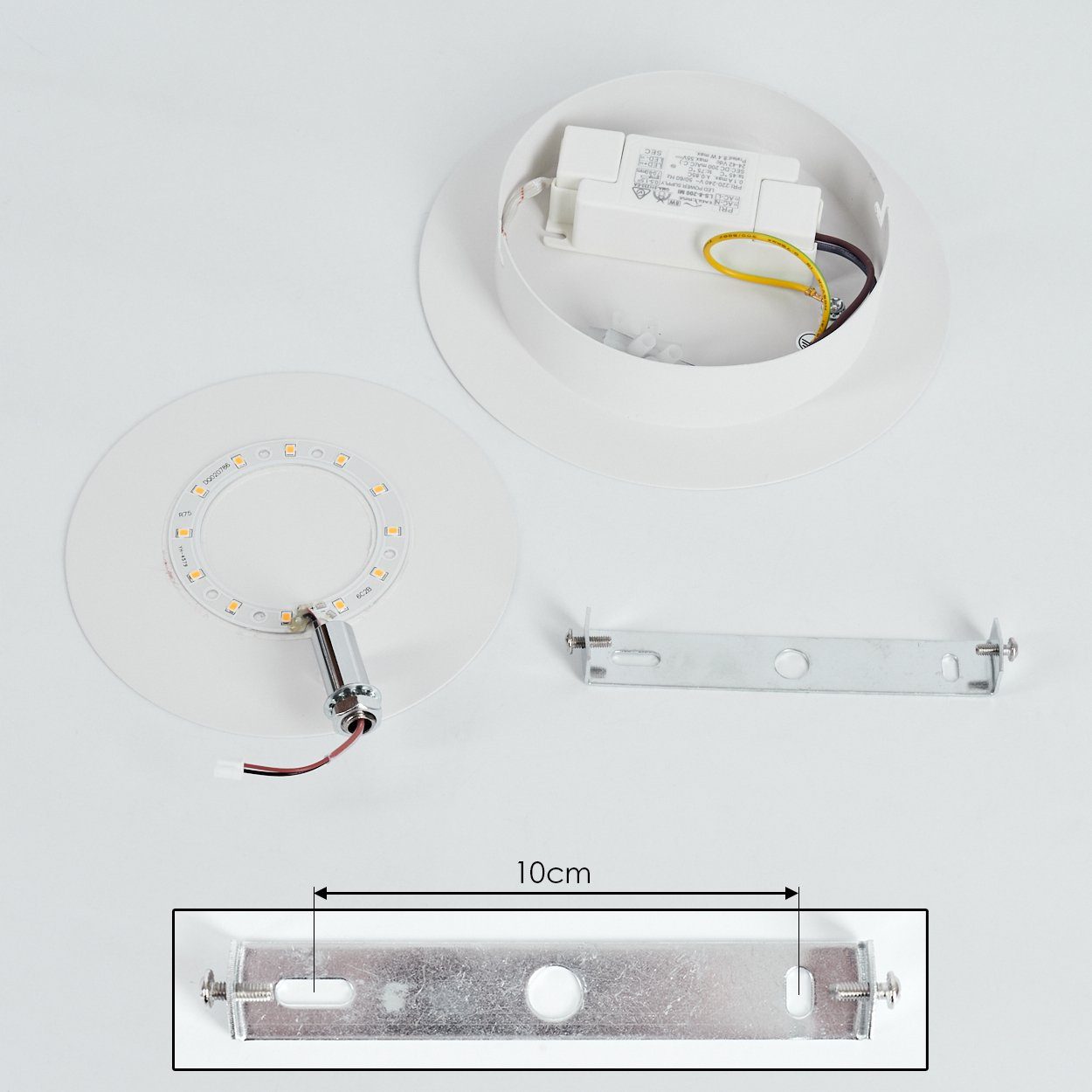 aus Lumen Wandleuchte hofstein mit verstellbare 430 Leuchte in LED, 3000 Wandlampe LED »Cataeggio« Metall Kelvin, Weiß/Chromfarben, Lichteffekten,