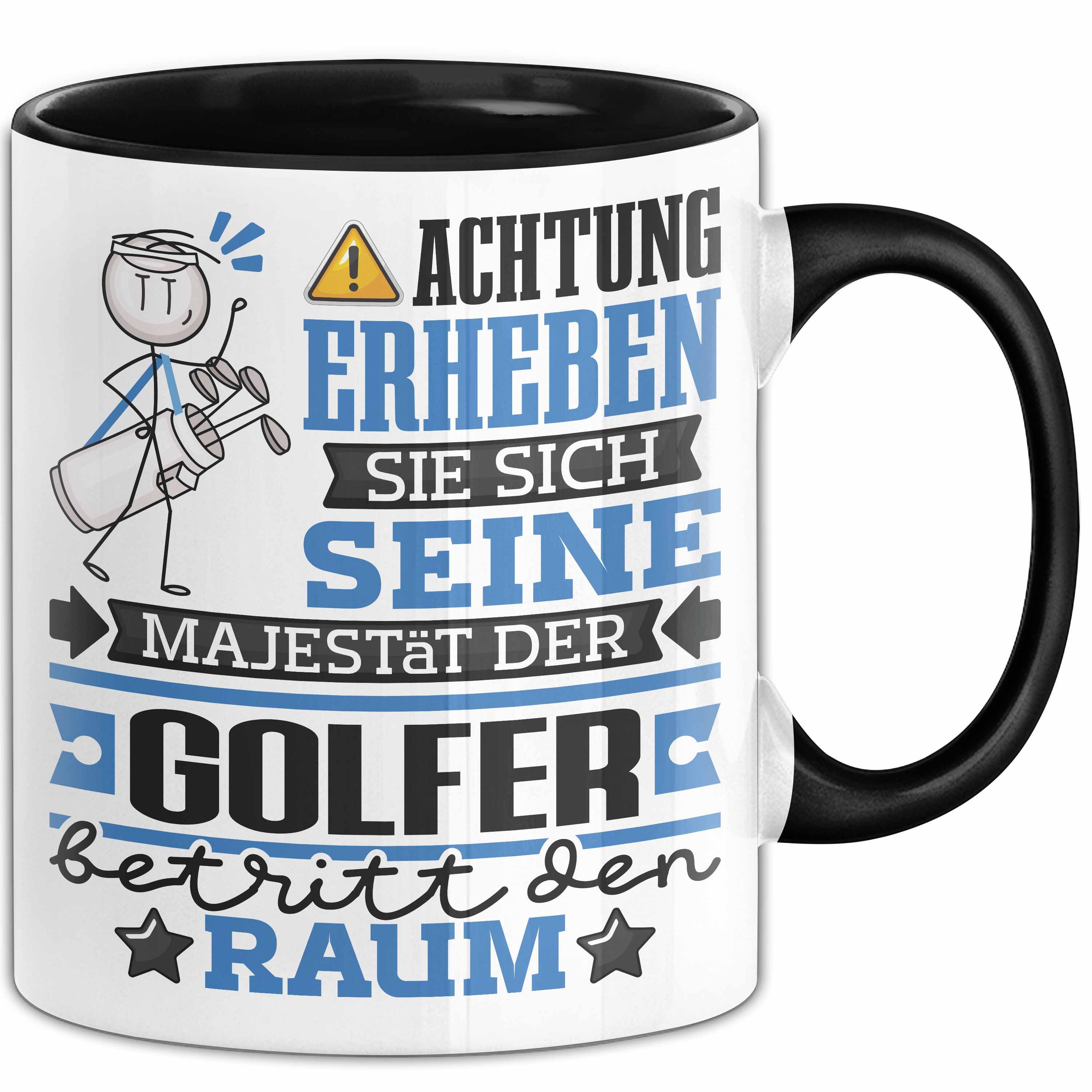 Trendation Tasse Golfer Geschenk Tasse Lustiger Spruch Erheben Sie Sich Der Golfer Betr, Keramik