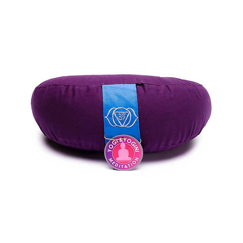 Just Be Meditationskissen Chakra Halbmond Kissen