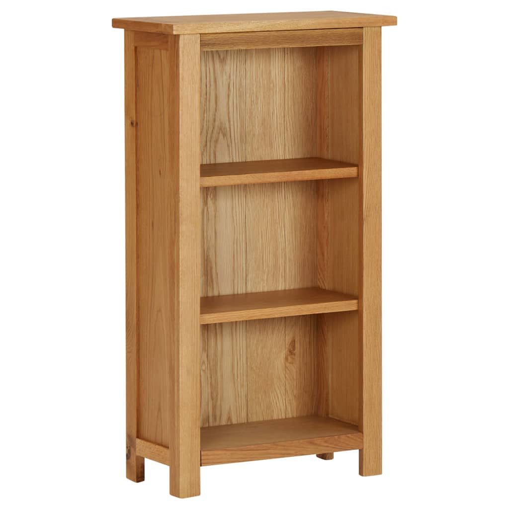 vidaXL Bücherregal Bücherregal 45x22,5x82 cm Eiche Massivholz