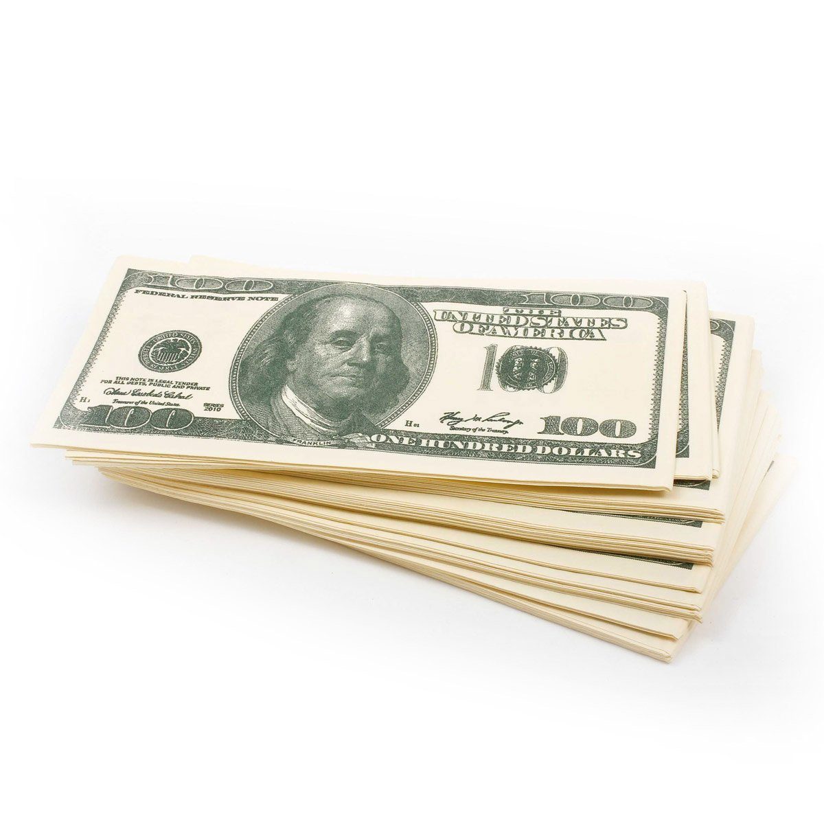 Goods+Gadgets Papierserviette GOODS+GADGETS Papierserviette Dollar - $100 Servietten, Geldschein-Servietten