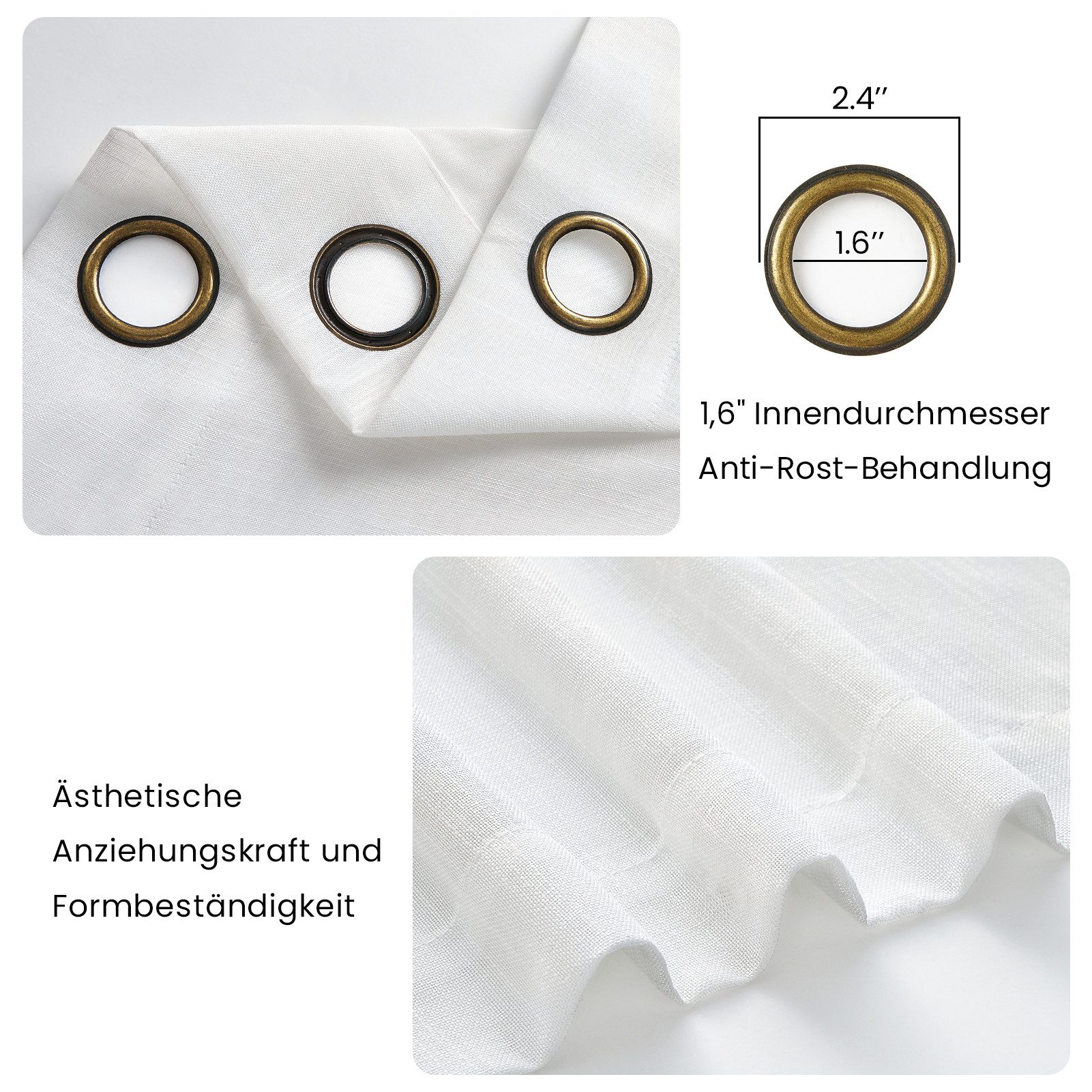 Topfinel Gardine Leinen Vorhänge Stores Gardinen günstig online kaufen