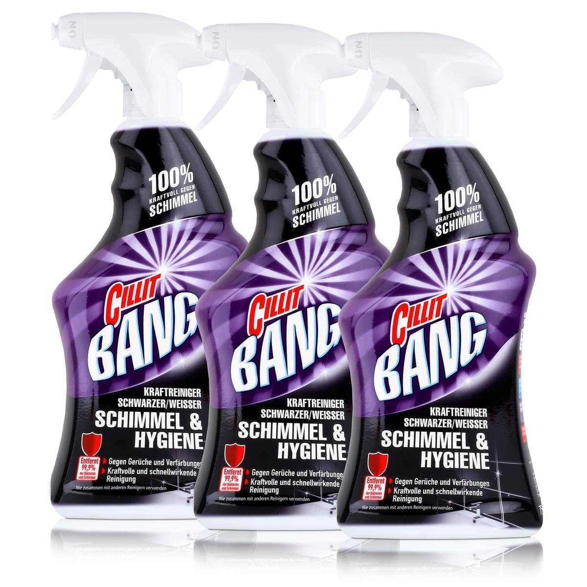 Cillit Bang Kraftreiniger Schimmel & Hygiene 750ml (3er Pack) Badreiniger