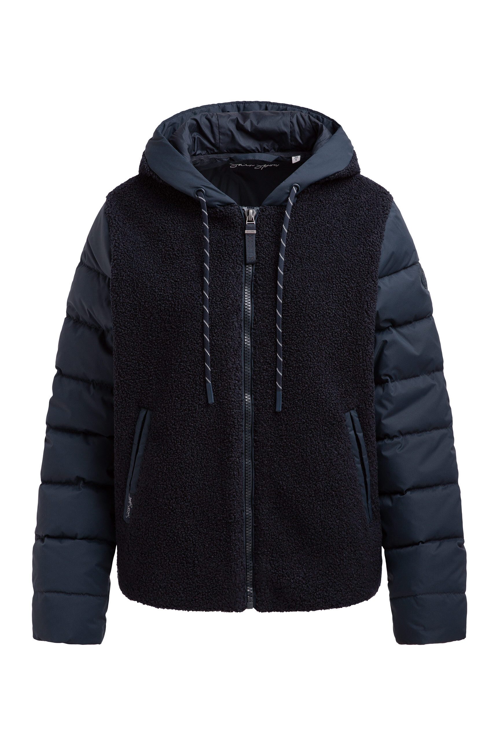 SOCCX Fleecejacke mit Windbreaker-Bündchen günstig online kaufen