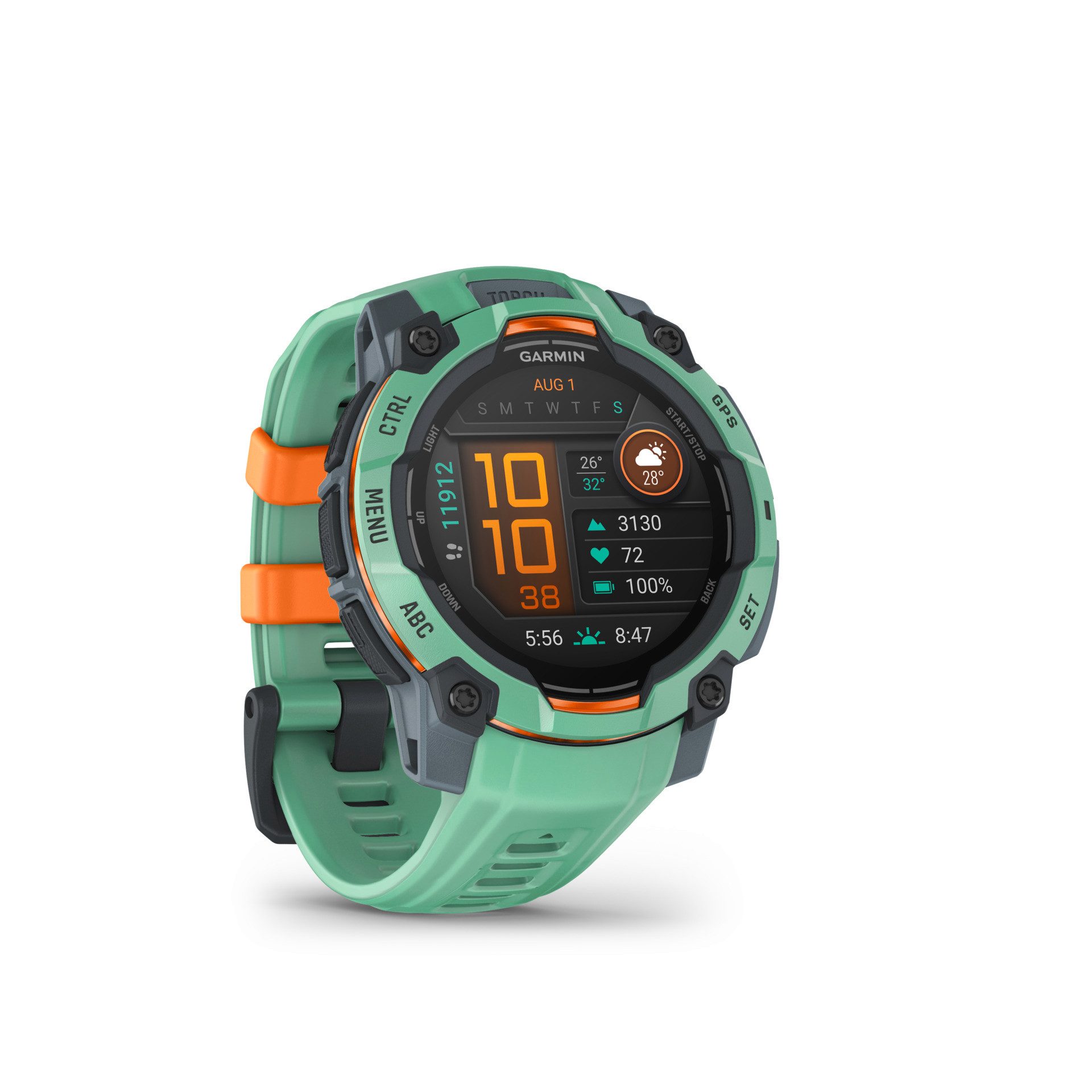Garmin Instinct 3 AMOLED Smartwatch (3 cm/1,2 Zoll, Garmin)