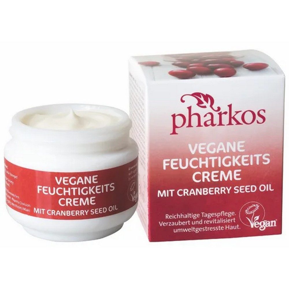 Pharkos GmbH Getönte Gesichtscreme Vegane Feuchtigkeits Creme mit Cranberry Seed Oil 50 ml