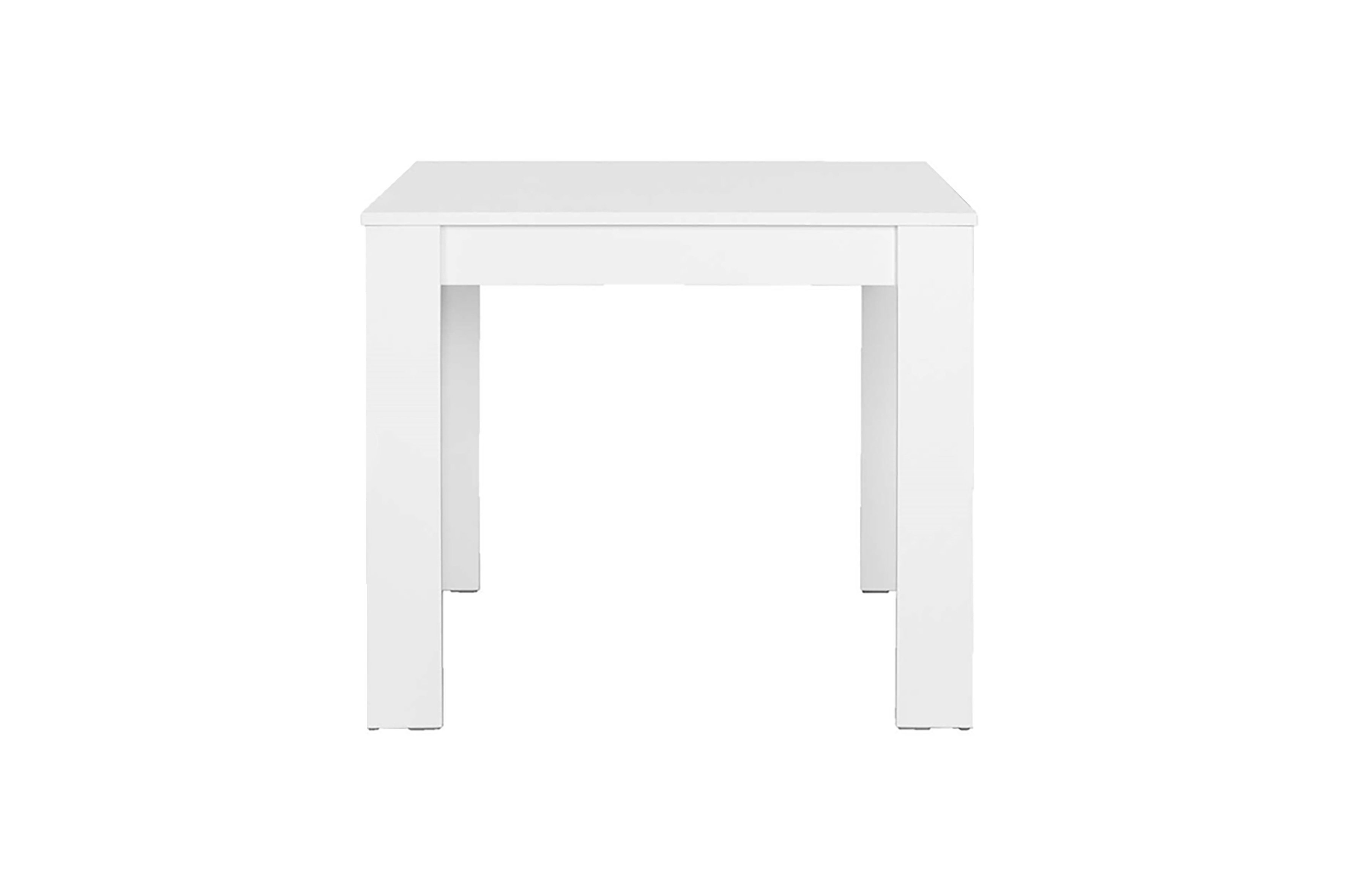 Weiß), weiß NEPAL 80 Tisch cm, x (80 Eiche-Optik, | weiß in Beton-Optik Esstisch oder Platzsparender byLIVING
