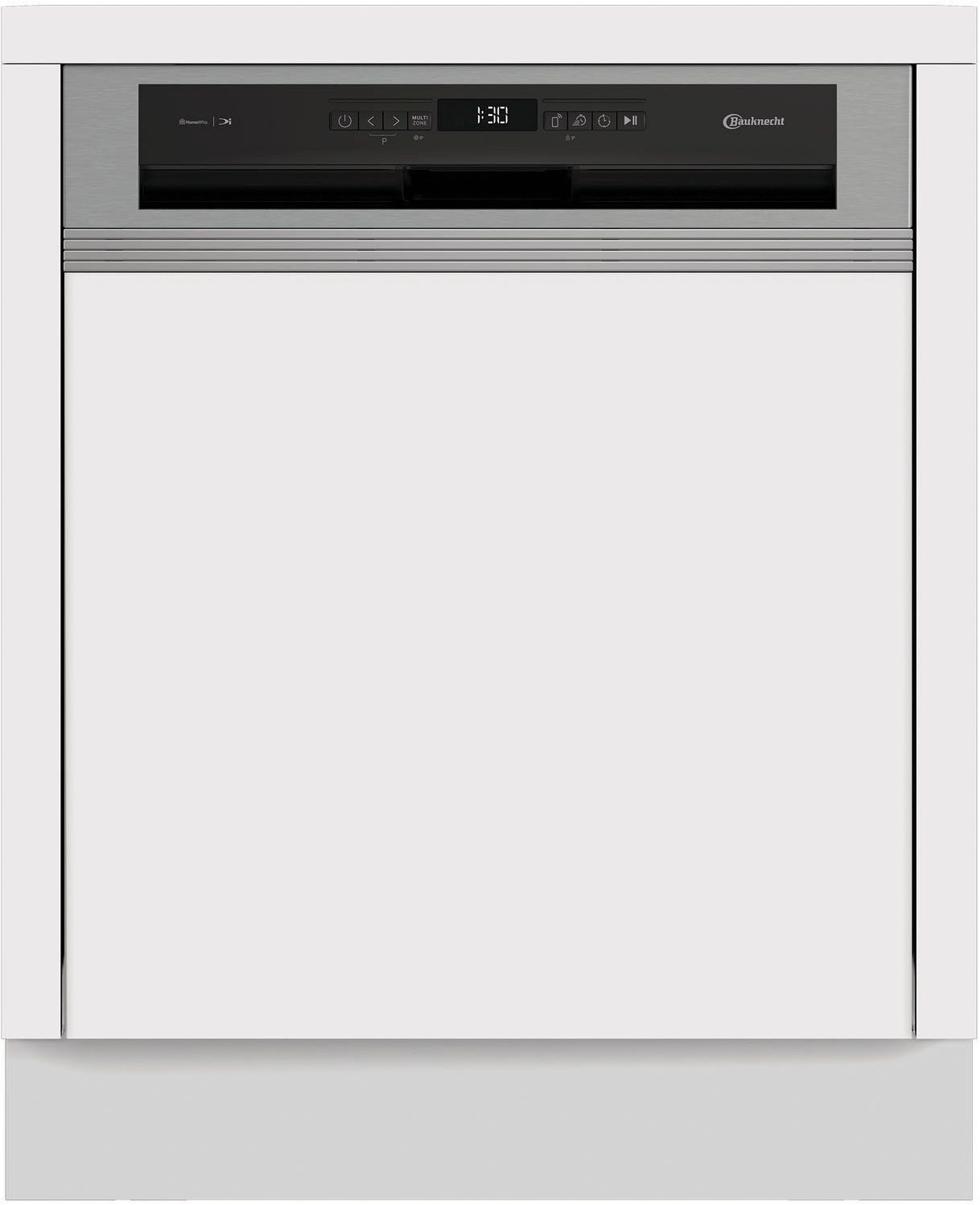 BAUKNECHT teilintegrierbarer Geschirrspüler OBBC Ecosilent2 7540, 8,9 l, 14 Maßgedecke, ActiveDry – automatische Türöffnung für bessere Trocknungsergebnisse