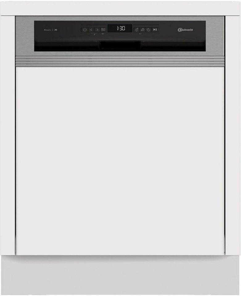 BAUKNECHT teilintegrierbarer Geschirrspüler OBBC Ecosilent2 7540, 8,9 l, 14 Maßgedecke, ActiveDry – automatische Türöffnung für bessere Trockungsergebnisse