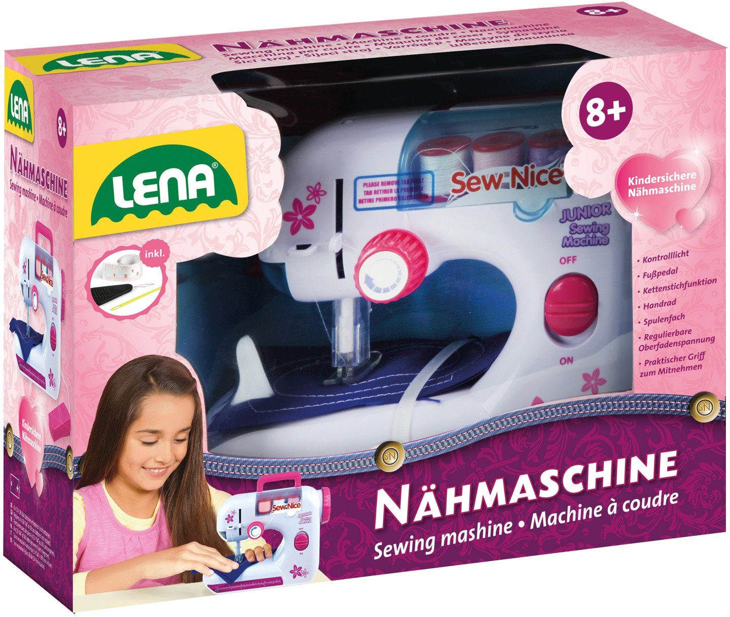 Lena® Kinder-Nähmaschine »Sew Nice«, Ab 8 Jahren online kaufen | OTTO