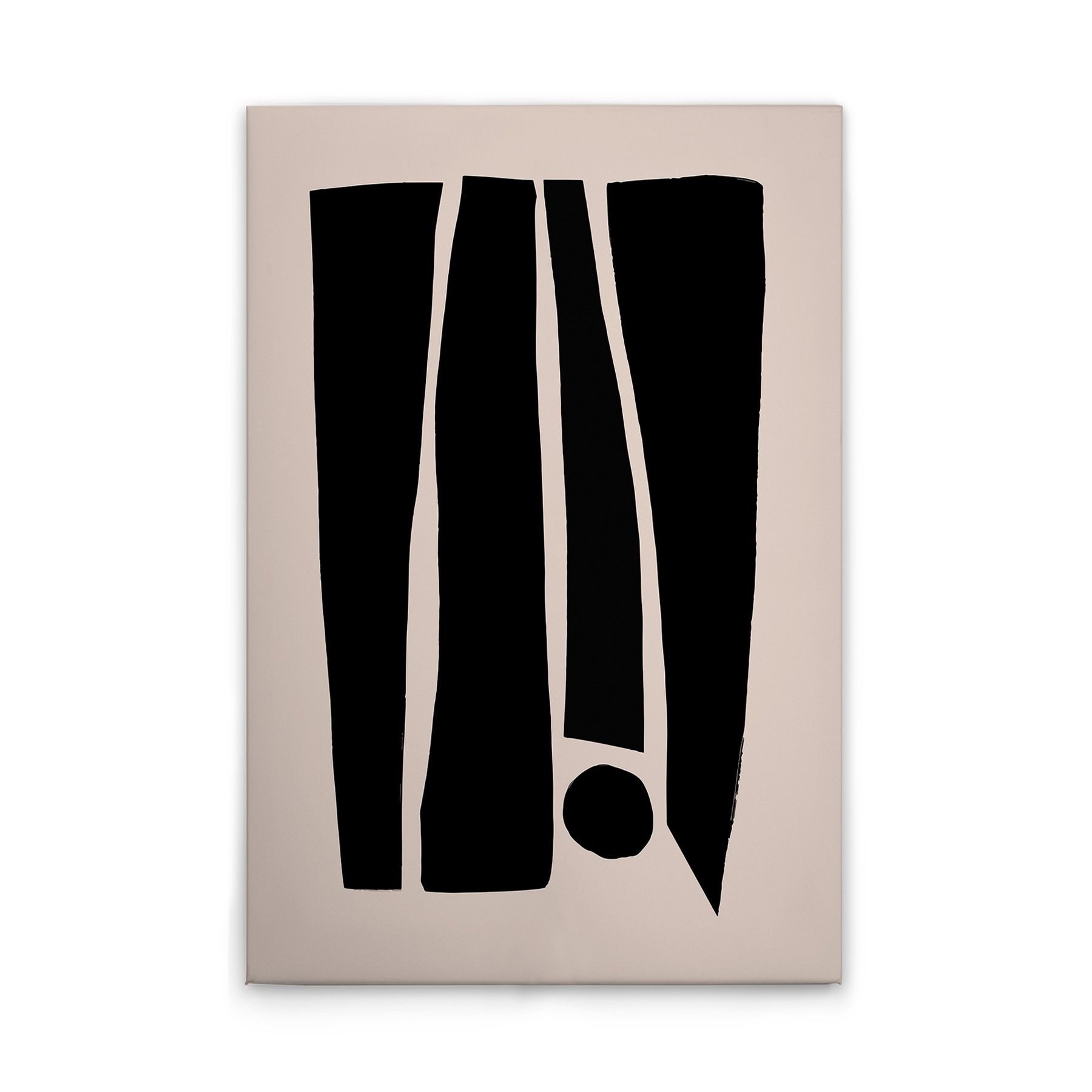 Tadessi Leinwandbild Leinwandbild Minimalistisch Schwarz Beige M1-No.51528, Keilrahmen in, Gemälde