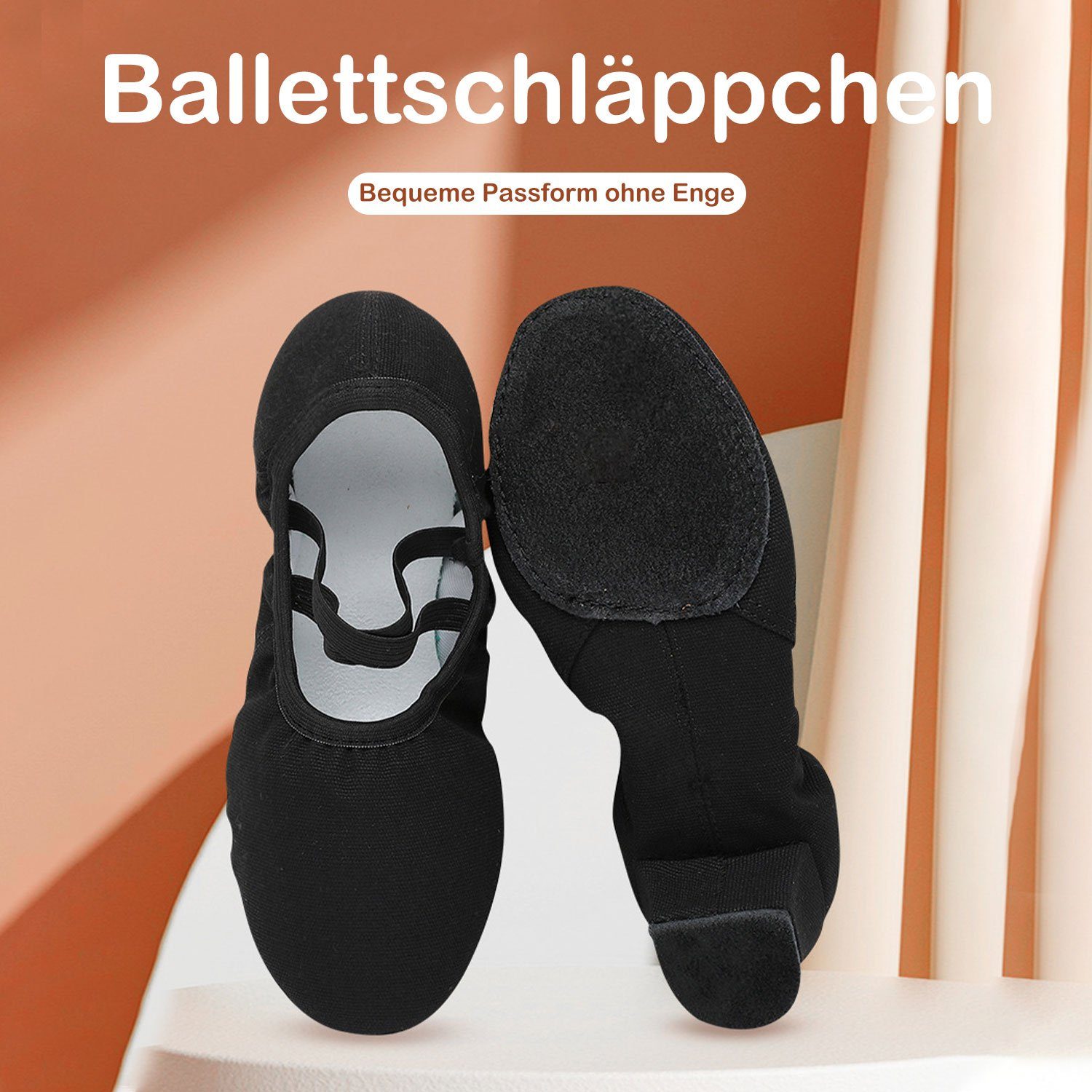 Elegant Damen Schuhe Tanzschuhe Ballerina Daisred Flats Ballerinas Schwarz Bequem