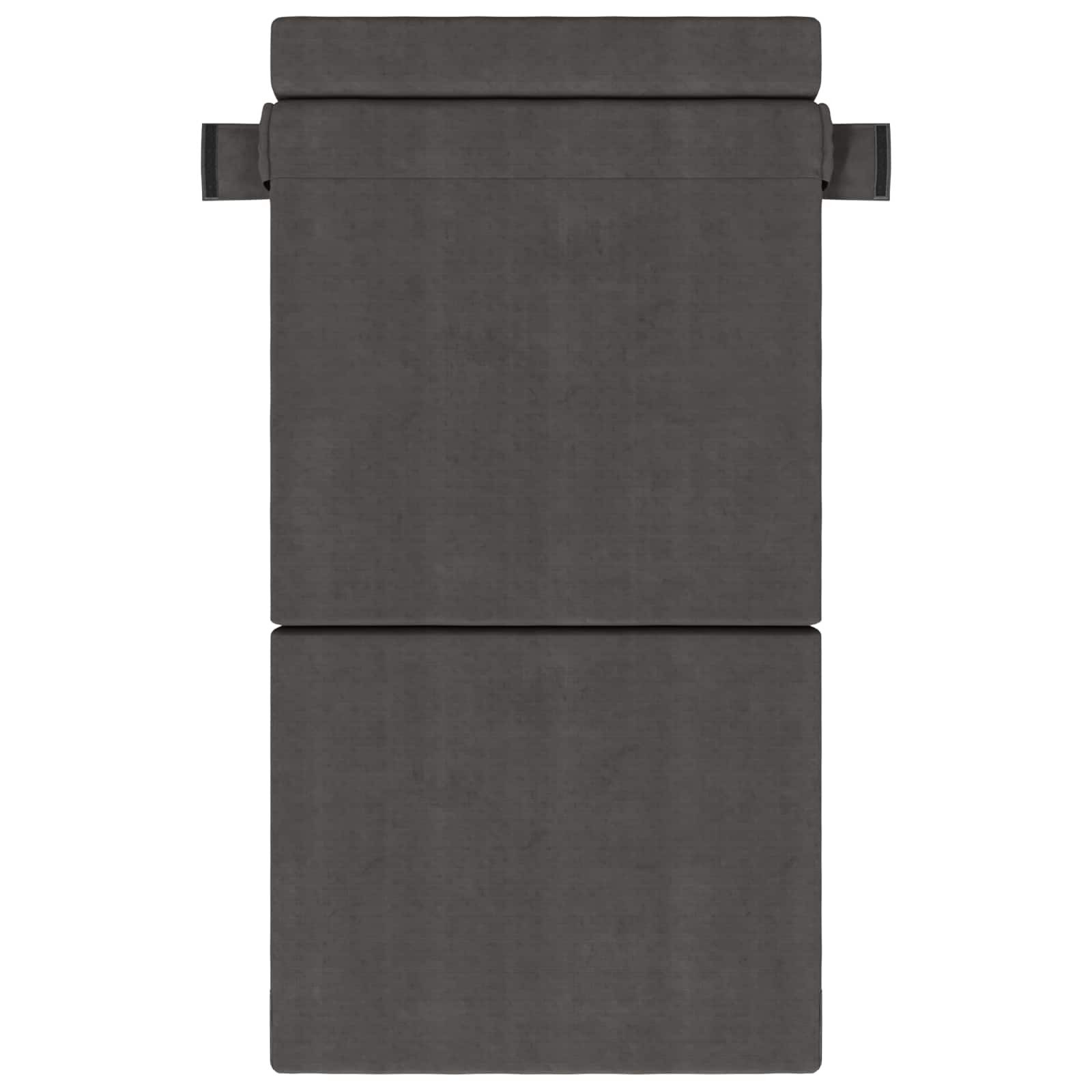 vidaXL Bett Klappsofa Bett Dunkelgrau 70 x 80 x 60 cm Stoff (1-tlg)