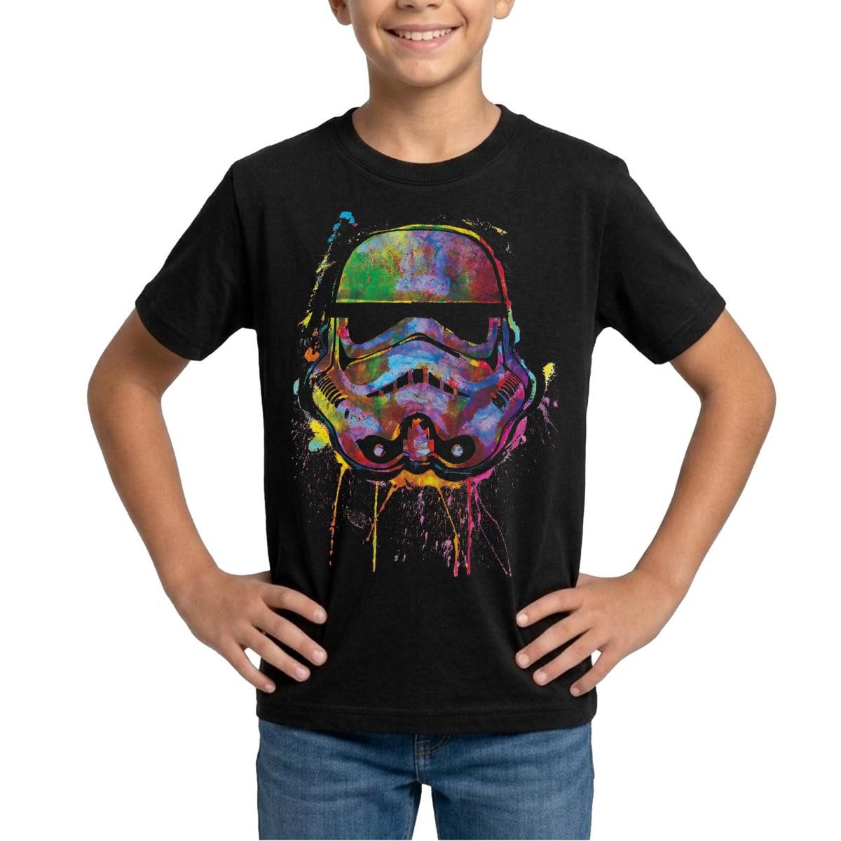 Spreadshirt T-Shirt Star Wars Stormtrooper Helm Graffiti Style Teenager T-Shirt (1-tlg)
