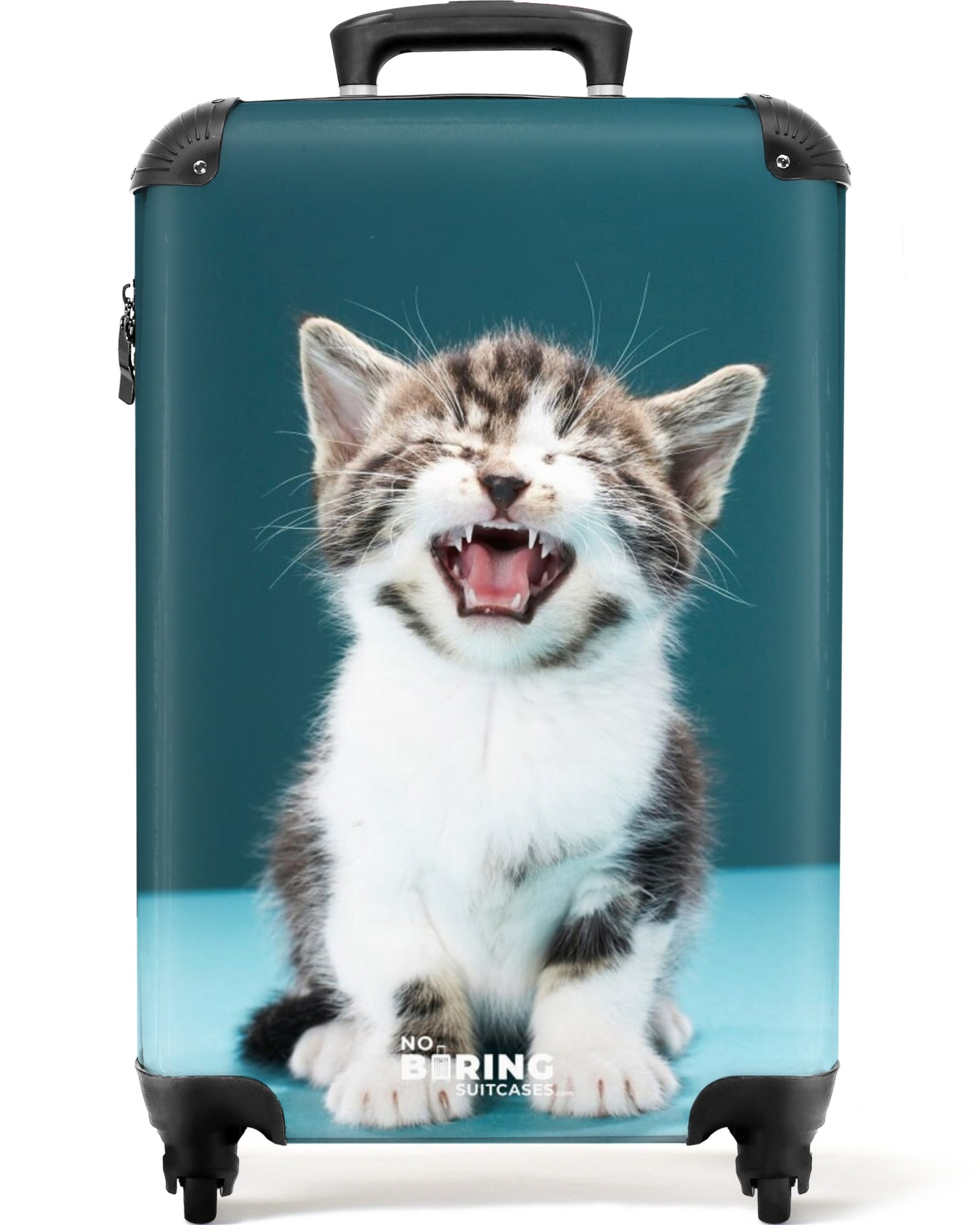 NoBoringSuitcases.com© Hartschalen-Trolley Kätzchen - Katze - günstig online kaufen