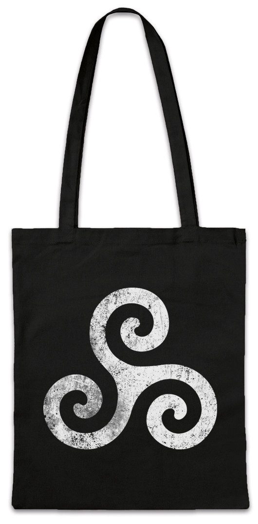 Beuteltasche Triskelion Symbol I Stofftasche Nordic Celtic Kelten Knoten Larp