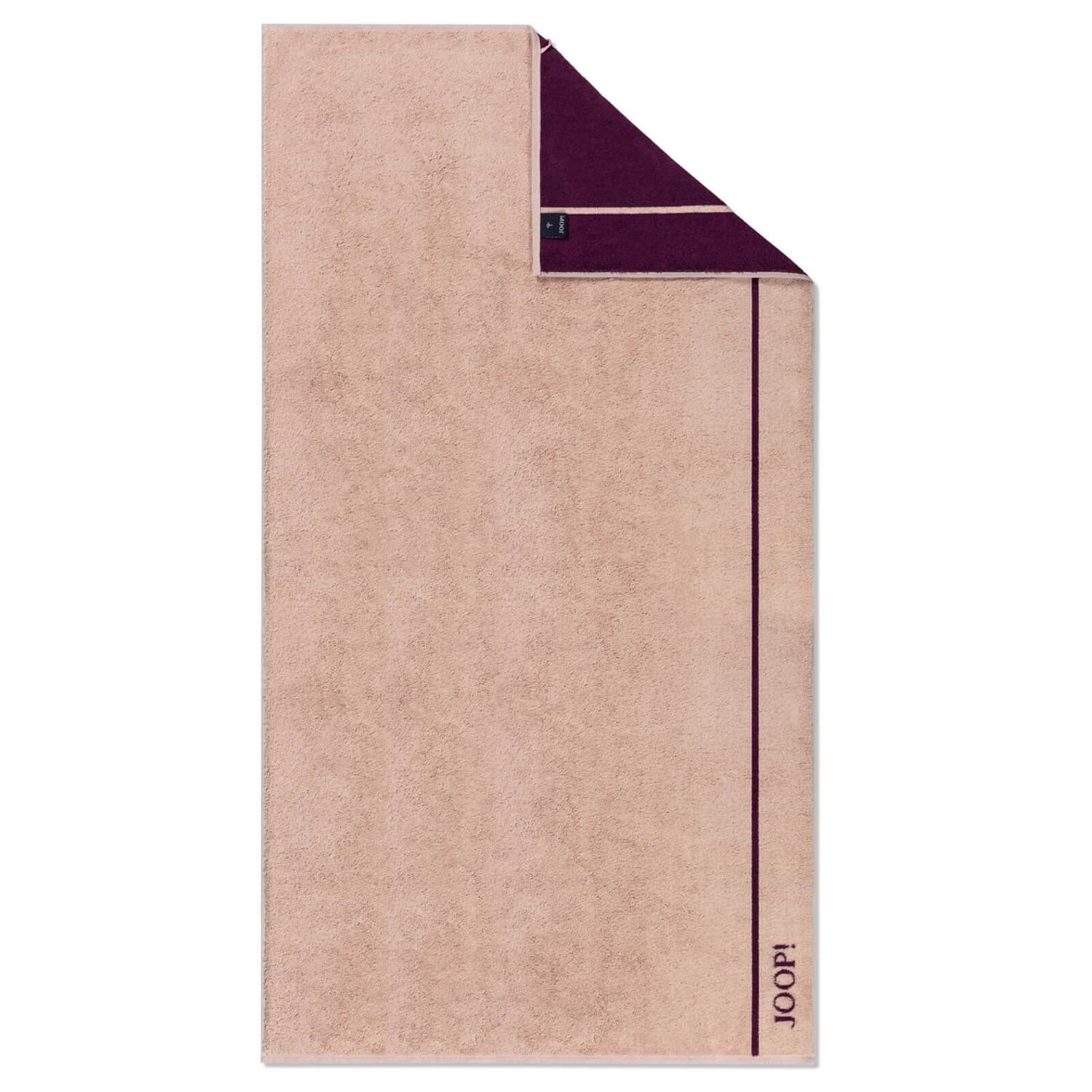 Cawö Handtuch Lines Doubleface 1680 38 Blush, Walkfrottier (1-St), Duschtuch, Frottee