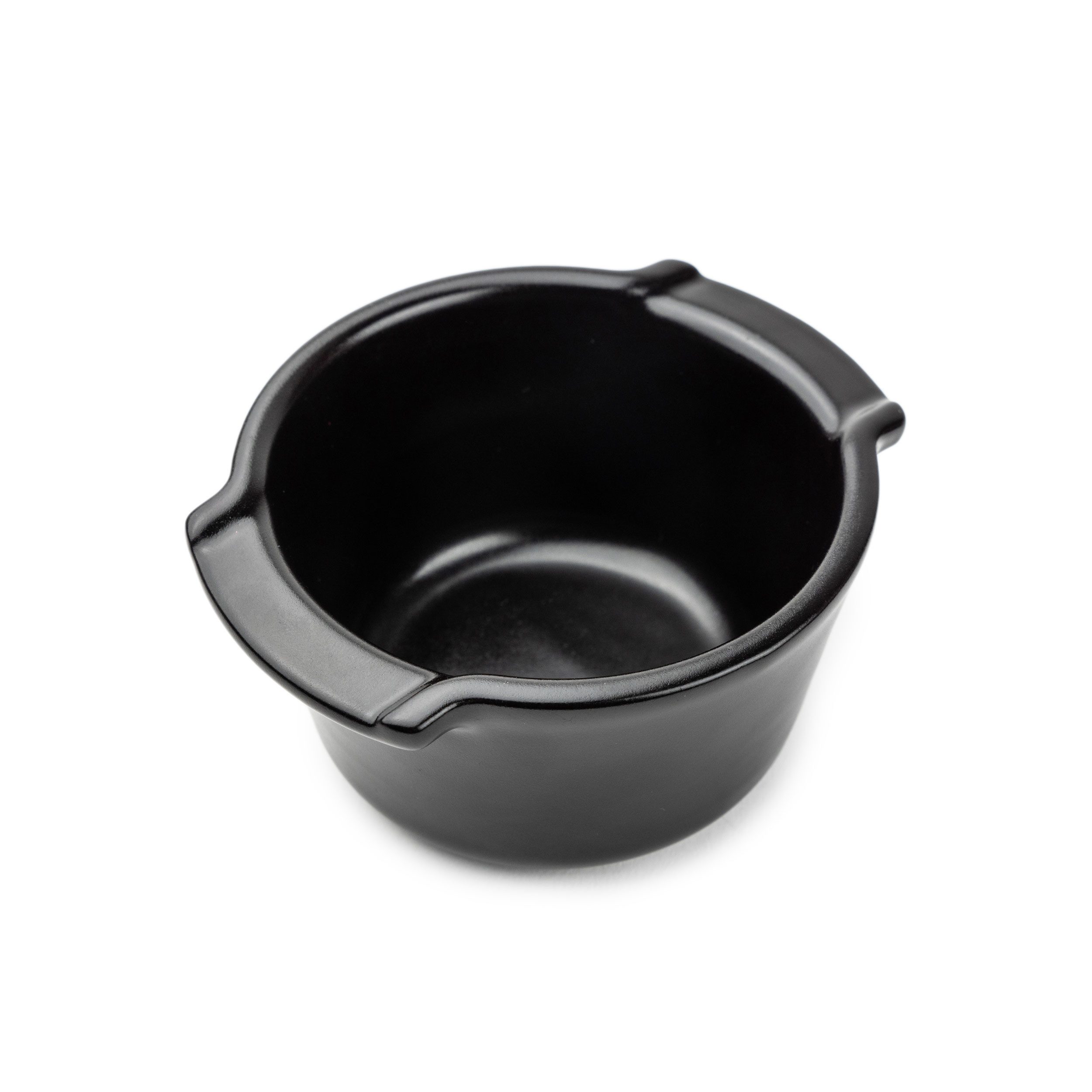 PEUGEOT Auflaufform Mini APPOLIA 11cm Satinschwarz Backofen Dessertfor, Keramik, Keramik