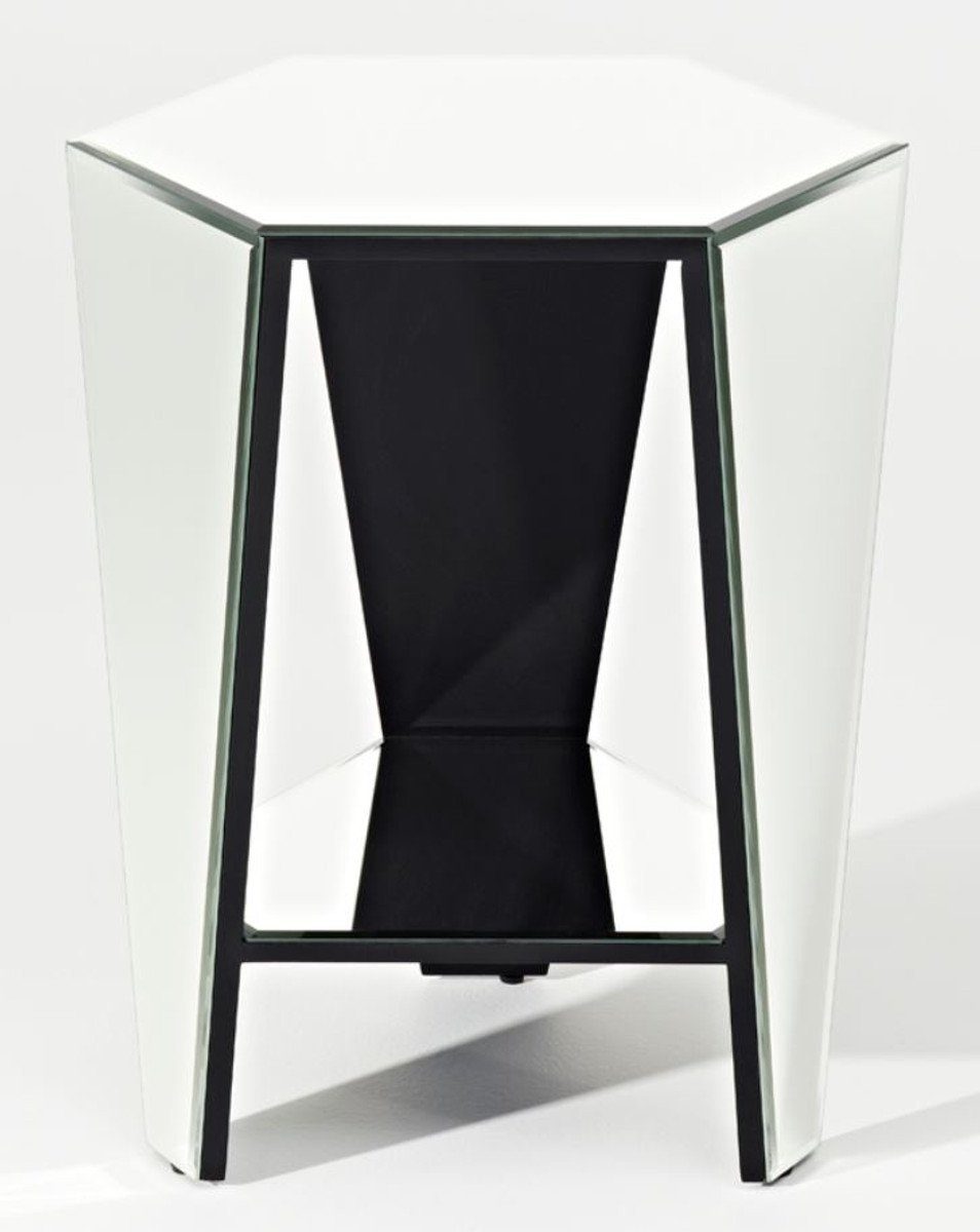 H. cm Padrino Beistelltisch x Designermöbel 56 Beistelltisch Casa Luxus Spiegelglas 45 - 40 x