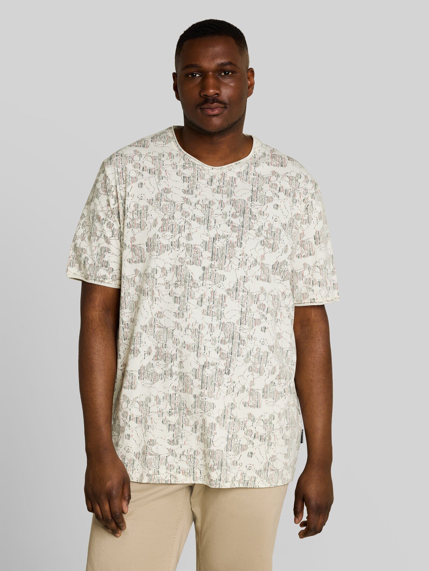 TOM TAILOR PLUS T-Shirt T-Shirt Plus Size - T-Shirt mit Allover-Print