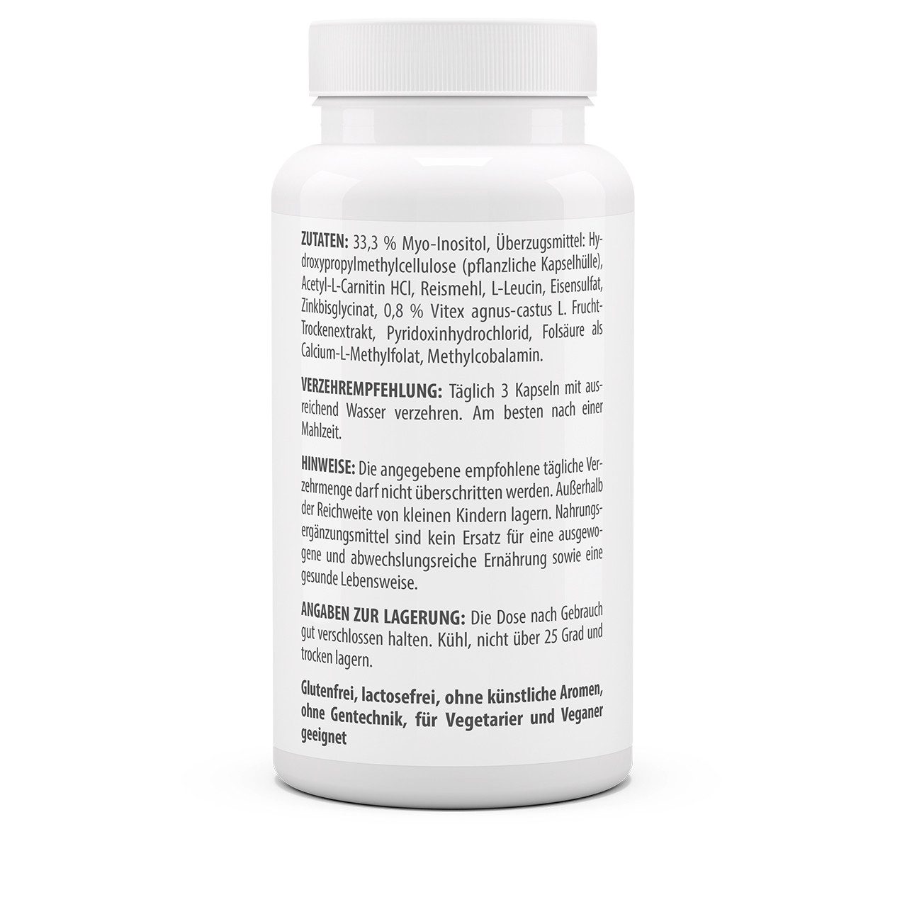 vitaworld Myo-Inositol + Mönchspfeffer Komplex - 90 Kapseln Kapseln, 90 St., 45 g