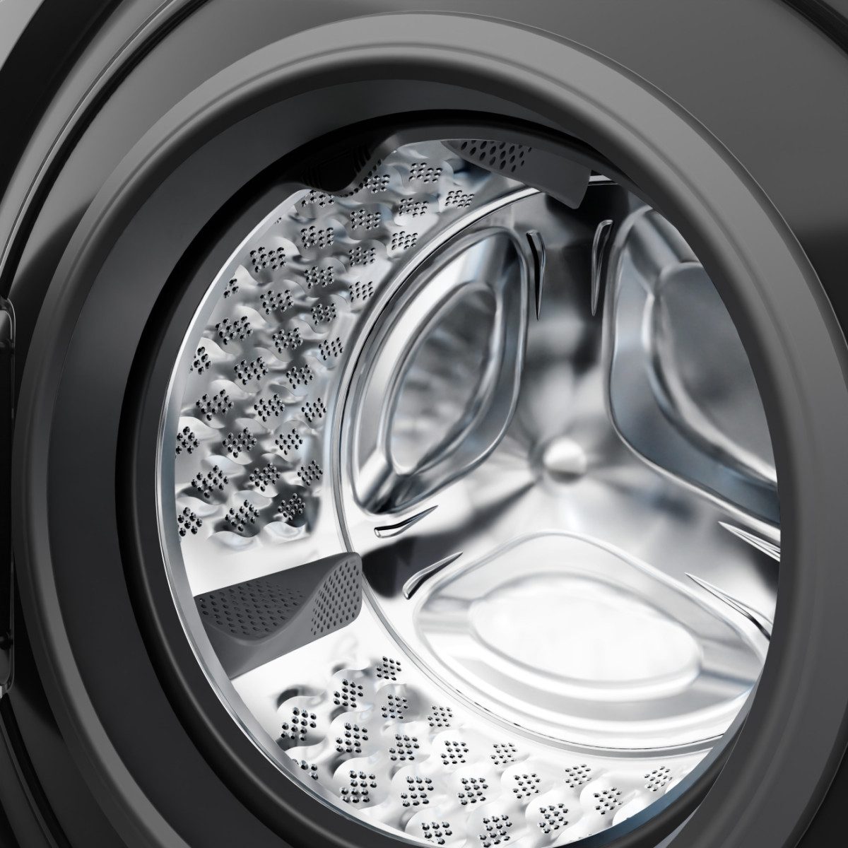 GORENJE Waschmaschine G400 W53G484A3P1B, 8 kg, 1400 U/min, 30% besser als Energieklasse A, Trommelreinigungsprogramm – Bild 4 von 5