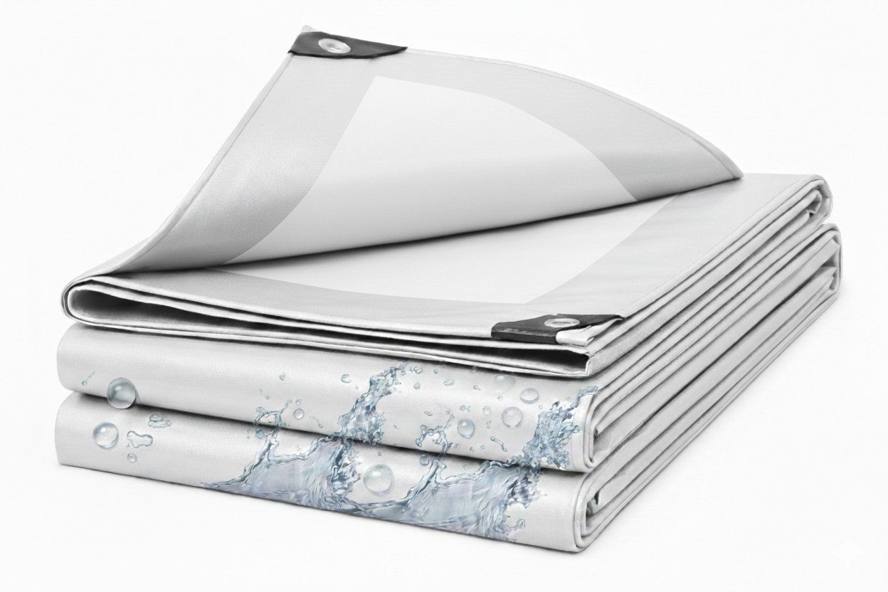 Roysson Garden Schutzplane Verstärkte Abdeckplane 160 g/m² Gewebeplane (mit Ösen), wasserdicht, frostbeständig, UV-beständig