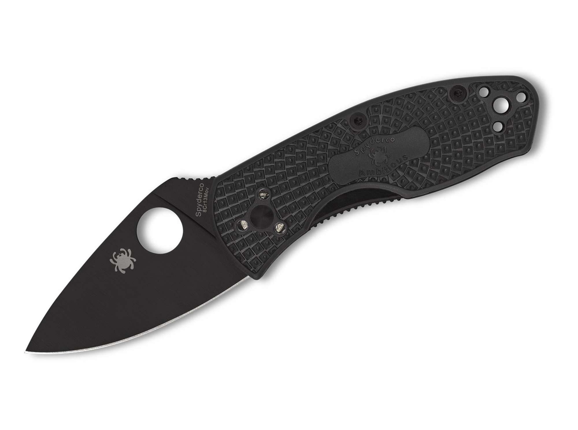 Spyderco Taschenmesser Taschenmesser Ambitious Lightweight Black Blade PlainEdge