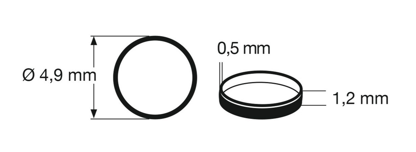 Fleischmann Modelleisenbahn-Werkzeug Fleischmann N 948007 Haftringsatz AD=4,9 B=1,2