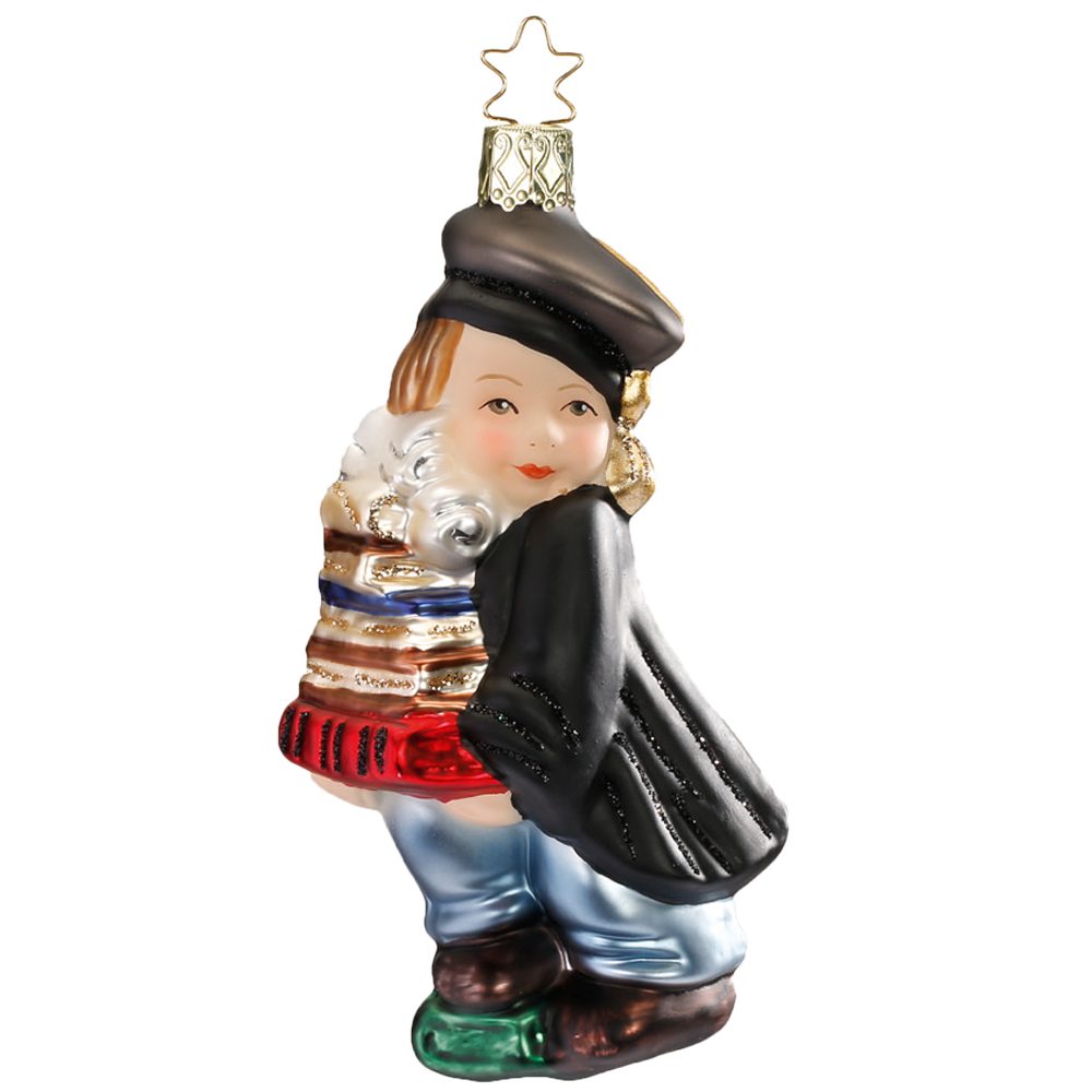 INGE-GLAS® Christbaumschmuck mundgeblasen, 11cm (1-tlg), Absolvent handbemalt