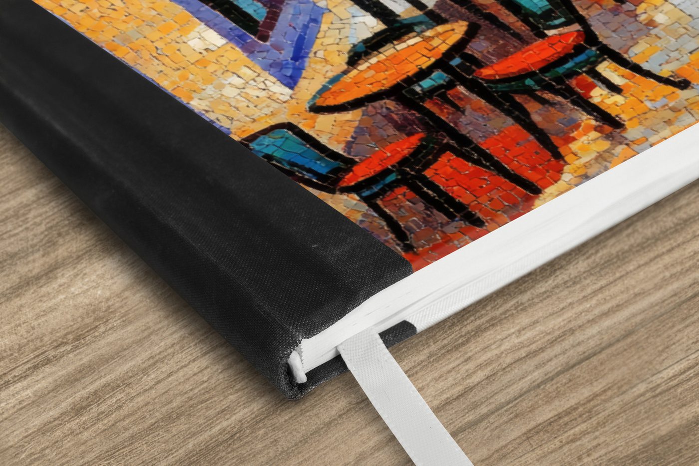 Thumbnail - MuchoWow Notizbuch Küstendorf - Ferienhäuser - Mosaik - Meer, Notebook, Notizblock a5, Tagebuch, Journal Liniert