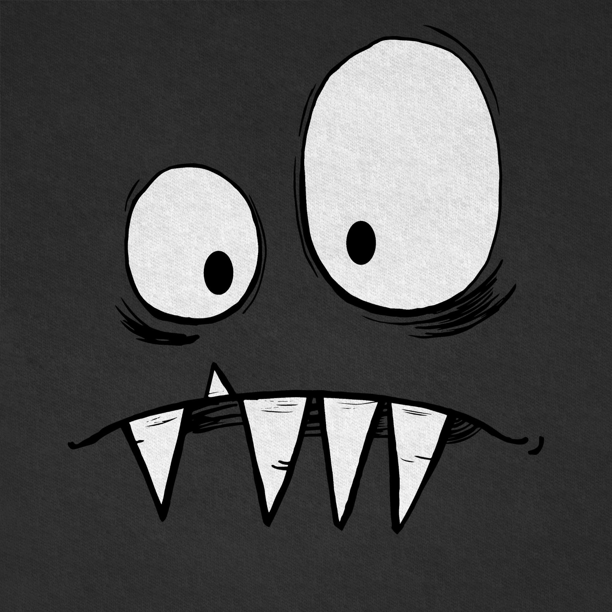 Augen Monster Schwarz große Shirtracer 2 & Fasching Freches Karneval Zähne gruselige T-Shirt
