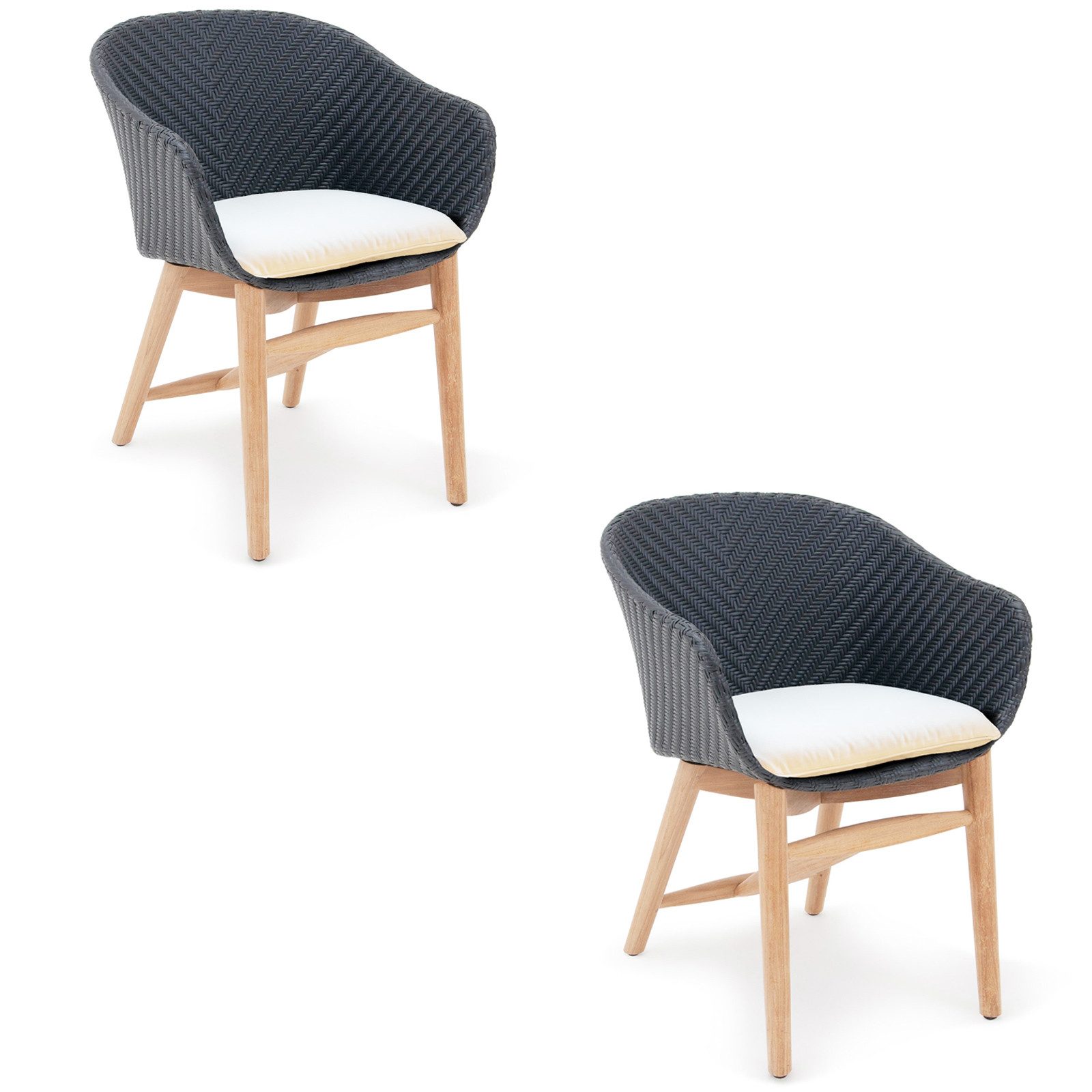 Garland Sitzauflage Milano Torino, (2 St), 44x44cm Outdoor Wasserabweisend Wetterfest Schmutzabweisend